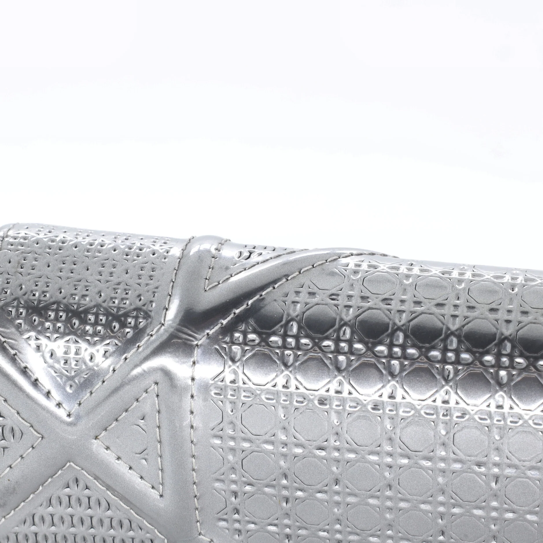 Diorama Wallet on Chain Cannage Embossed Calfskin - Image 6