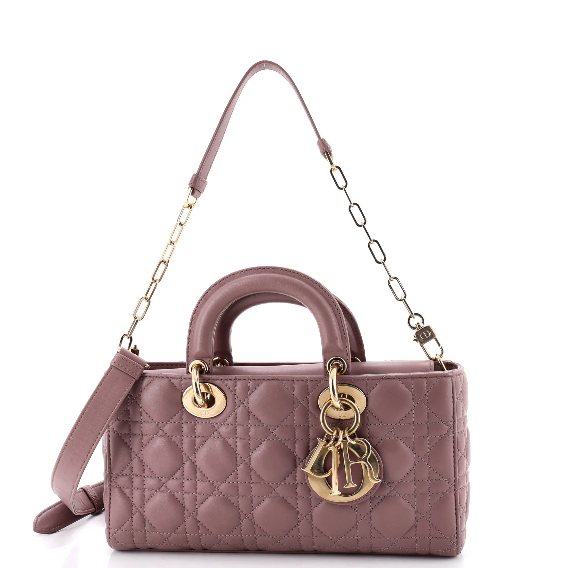 Lady D-Joy Bag Cannage Quilt Lambskin Medium