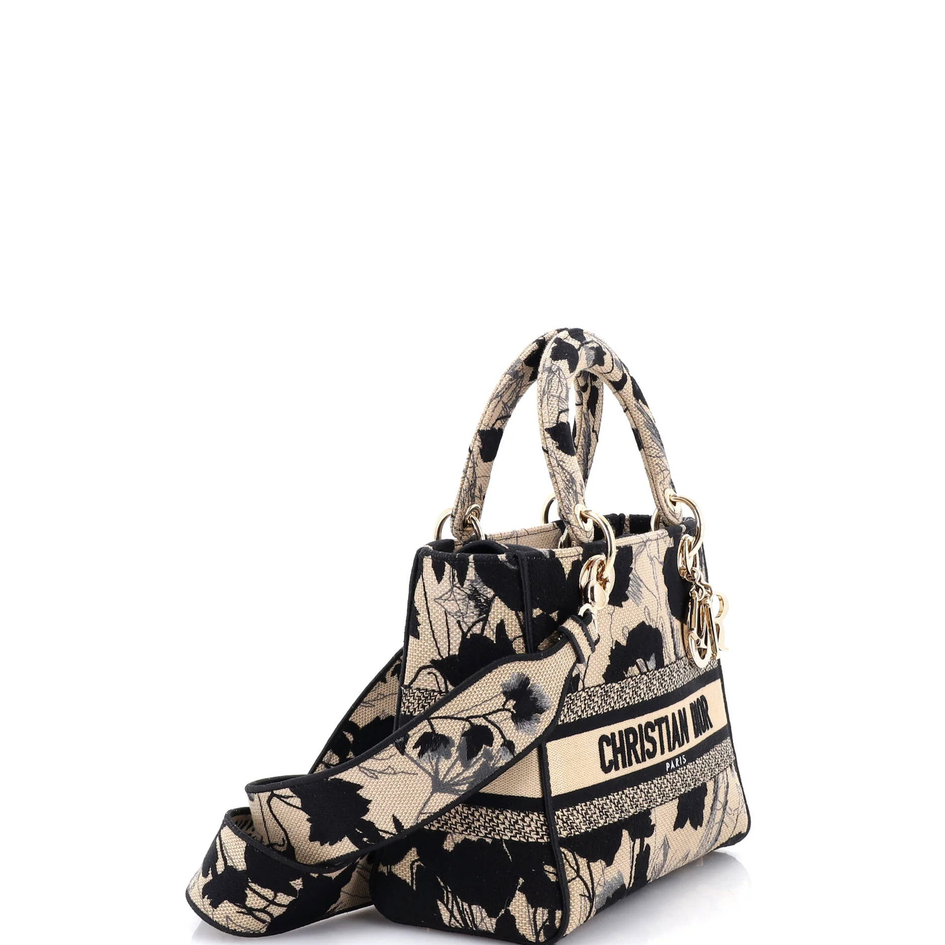 Lady D-Lite Bag Embroidered Canvas Medium - Image 2