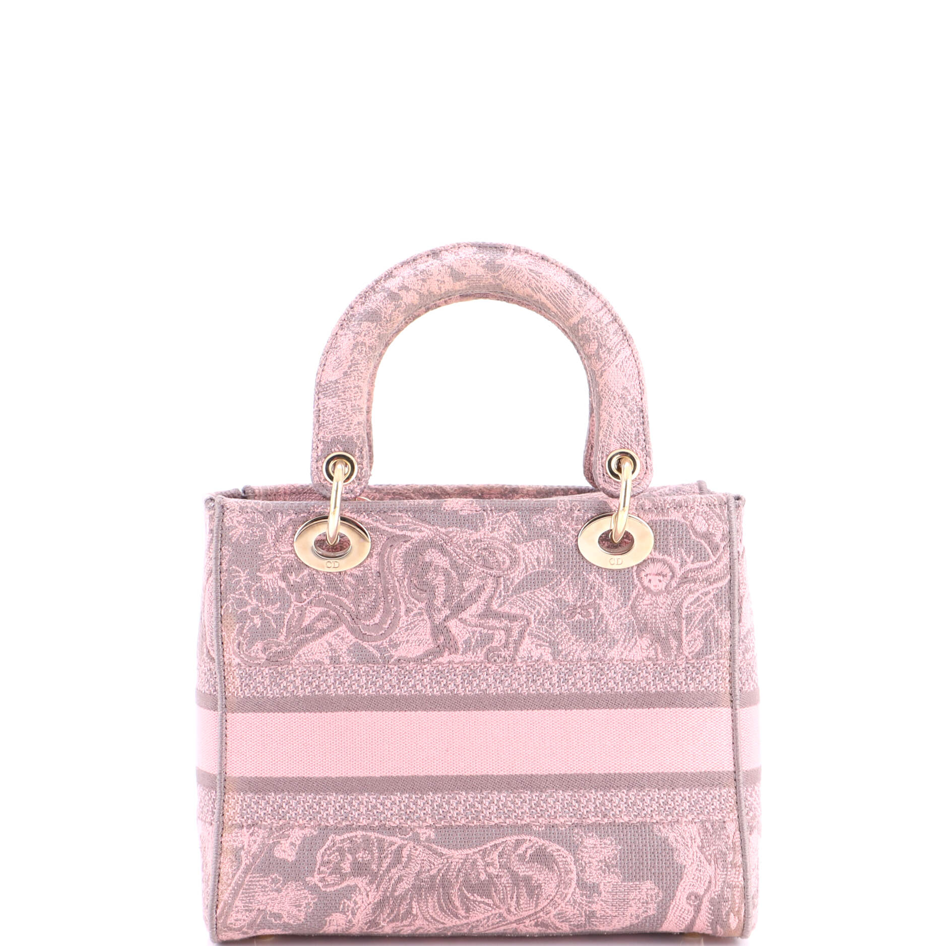 Lady D-Lite Bag Embroidered Canvas Medium - Image 3