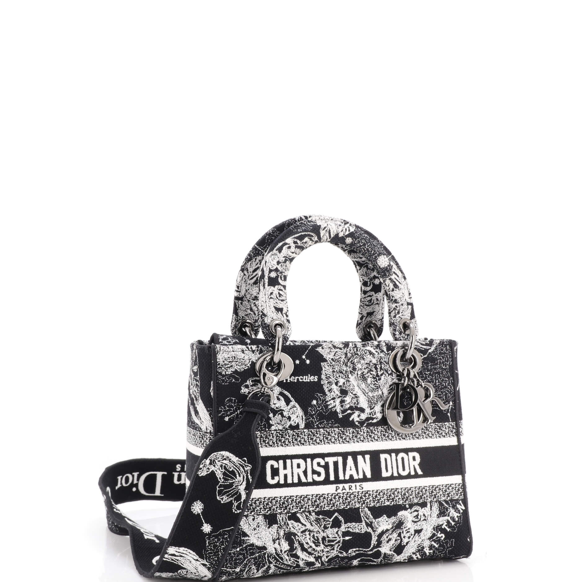 Lady D-Lite Bag Embroidered Canvas Medium - Image 2