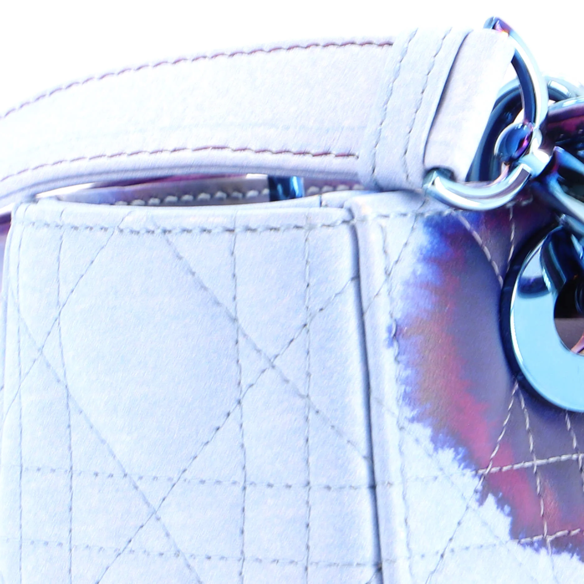 Lady Dior Art Bag Limited Edition Francoise Petrovitch Cannage Quilt Leather Small - Image 6