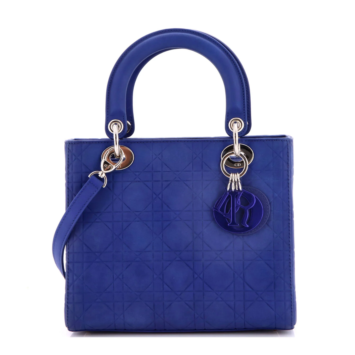 Lady Dior Bag Cannage Embossed Matte Calfskin Medium