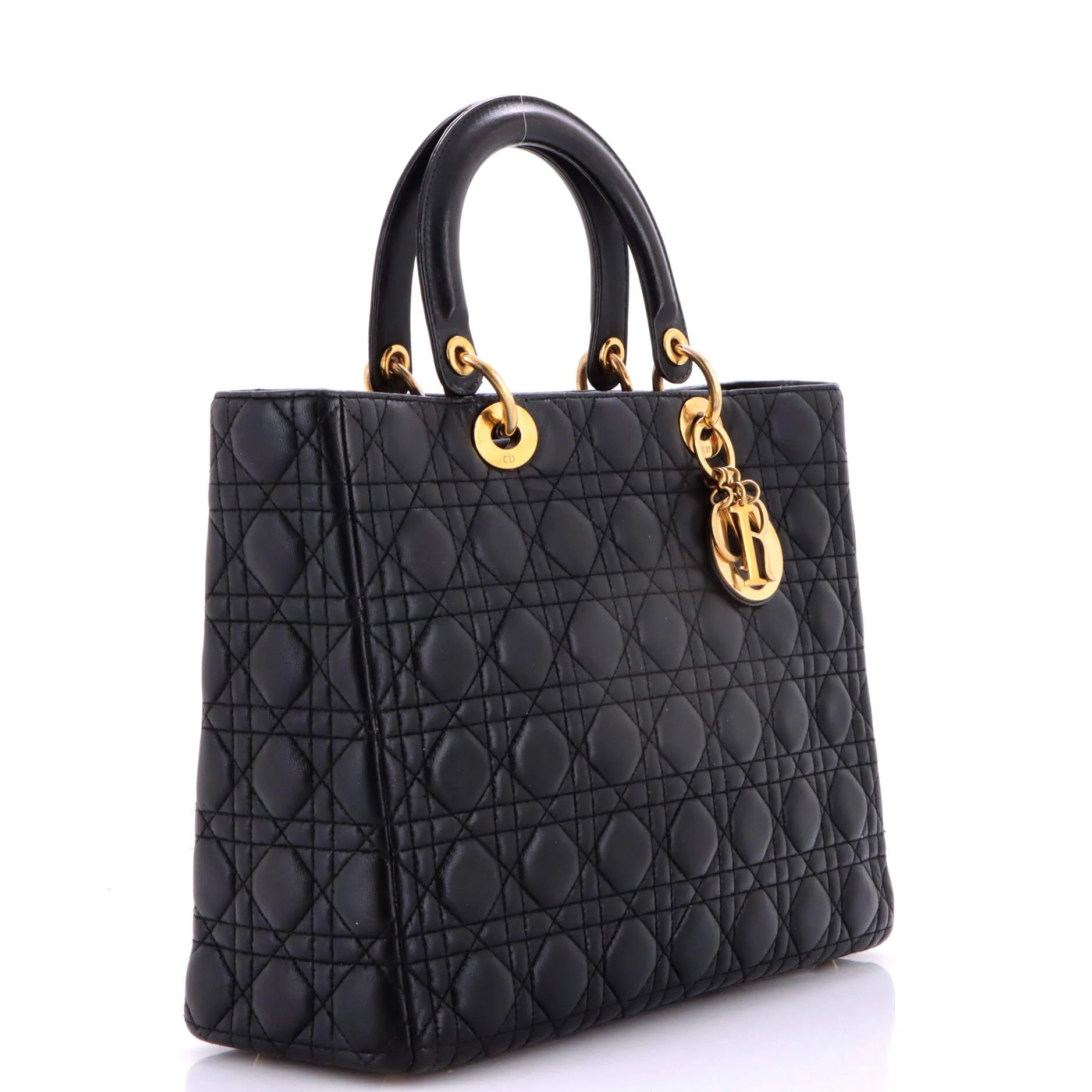 Lady Dior Bag Cannage Quilt Lambskin Large - Image 2