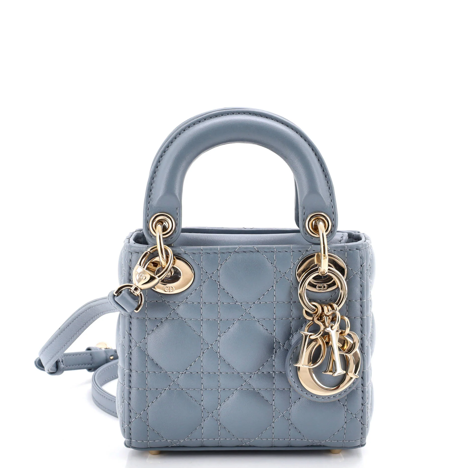 Lady Dior Bag Cannage Quilt Lambskin Micro