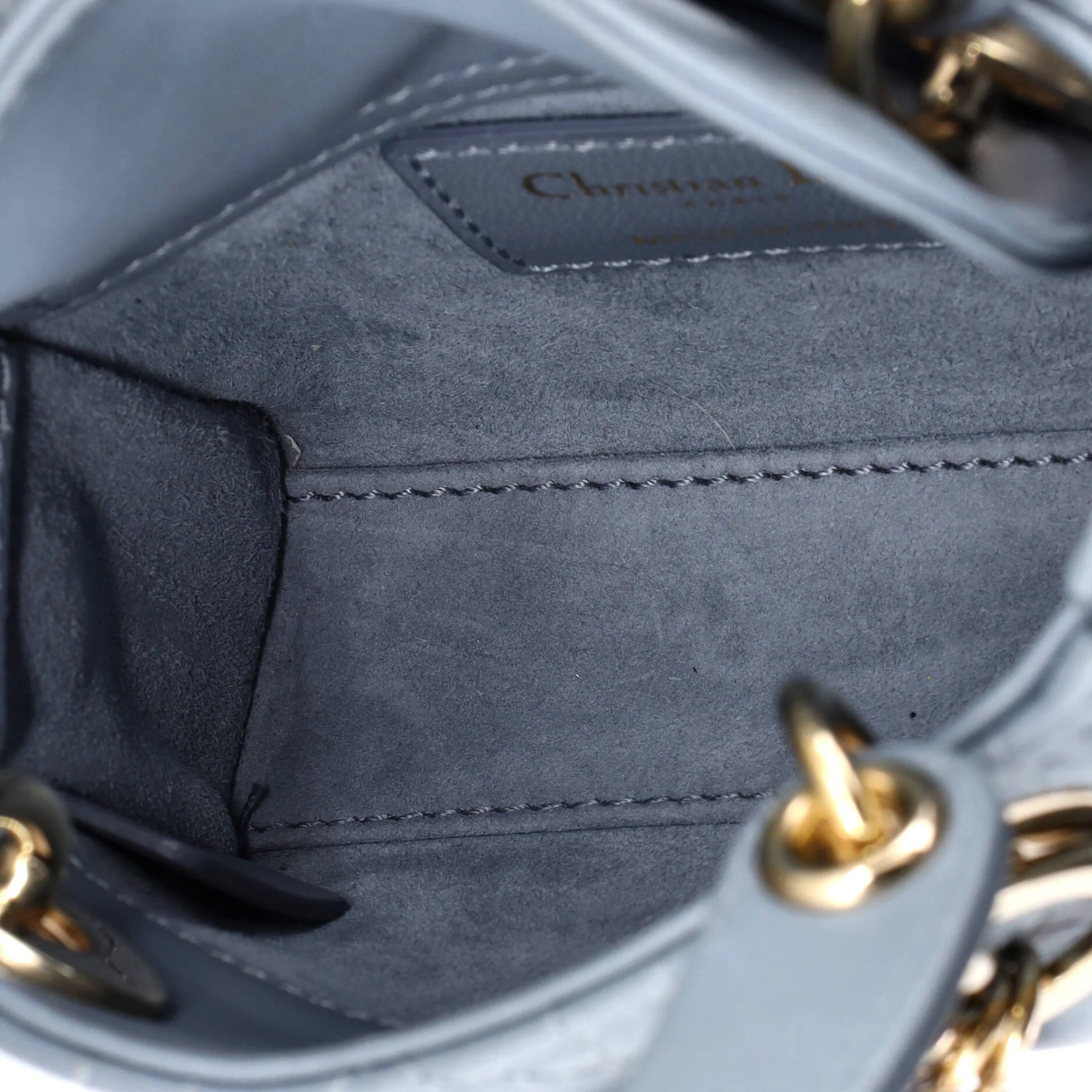Lady Dior Bag Cannage Quilt Lambskin Micro - Image 5