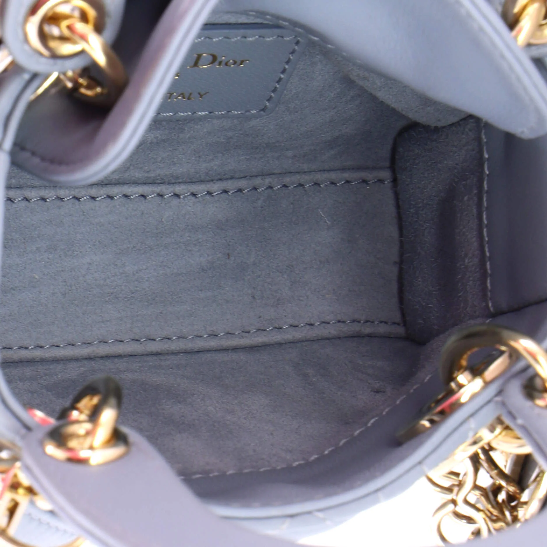 Lady Dior Bag Cannage Quilt Lambskin Micro - Image 5