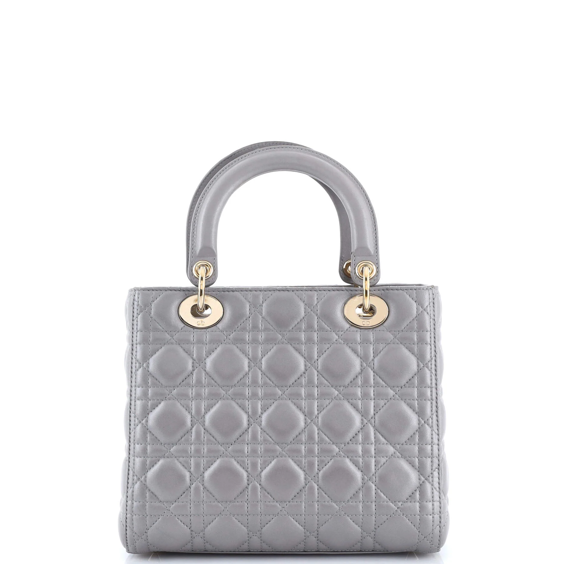 Lady Dior Bag Cannage Quilt Metallic Leather Medium - Image 3
