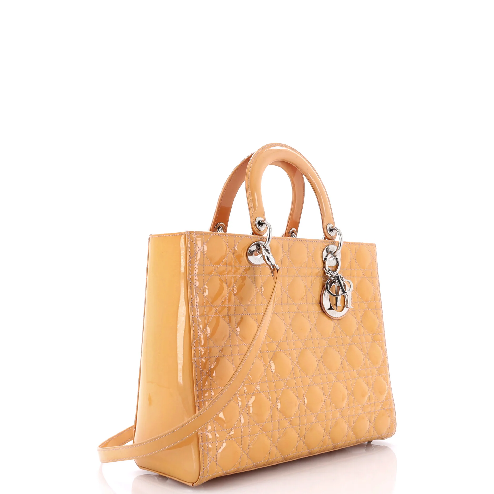 Lady Dior Bag Cannage Quilt Patent Large - Image 2