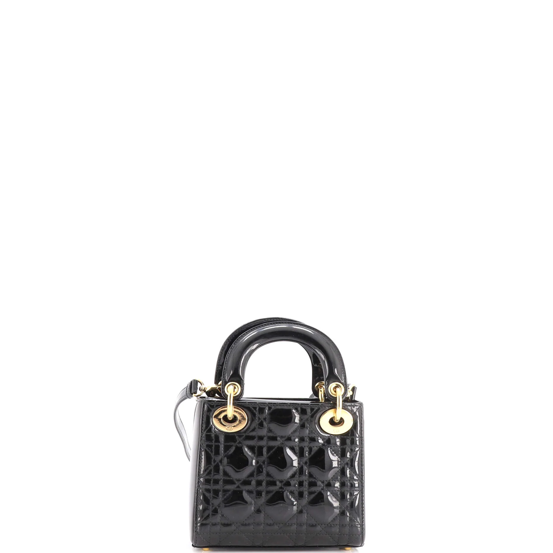 Lady Dior Bag Cannage Quilt Patent Mini - Image 3