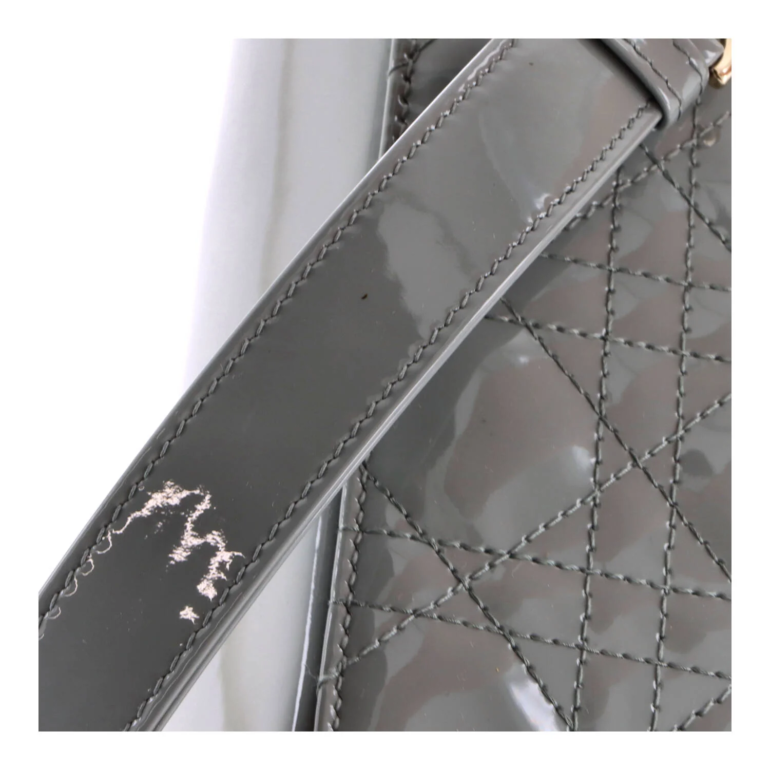 Lady Dior Bag Cannage Quilt Patent Small - Image 6