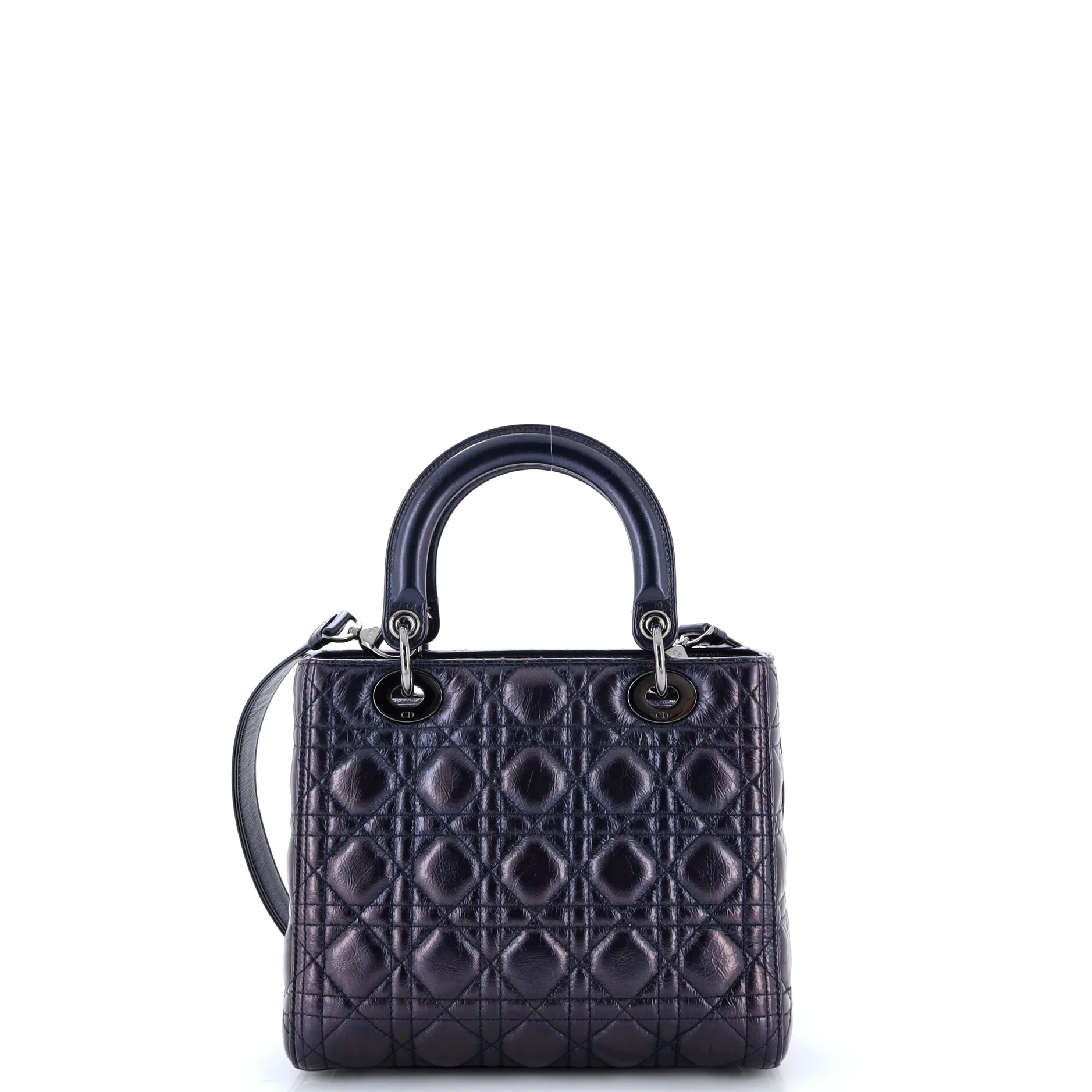 Lady Dior Bag Macrocannage Crinkled Calfskin Medium - Image 3