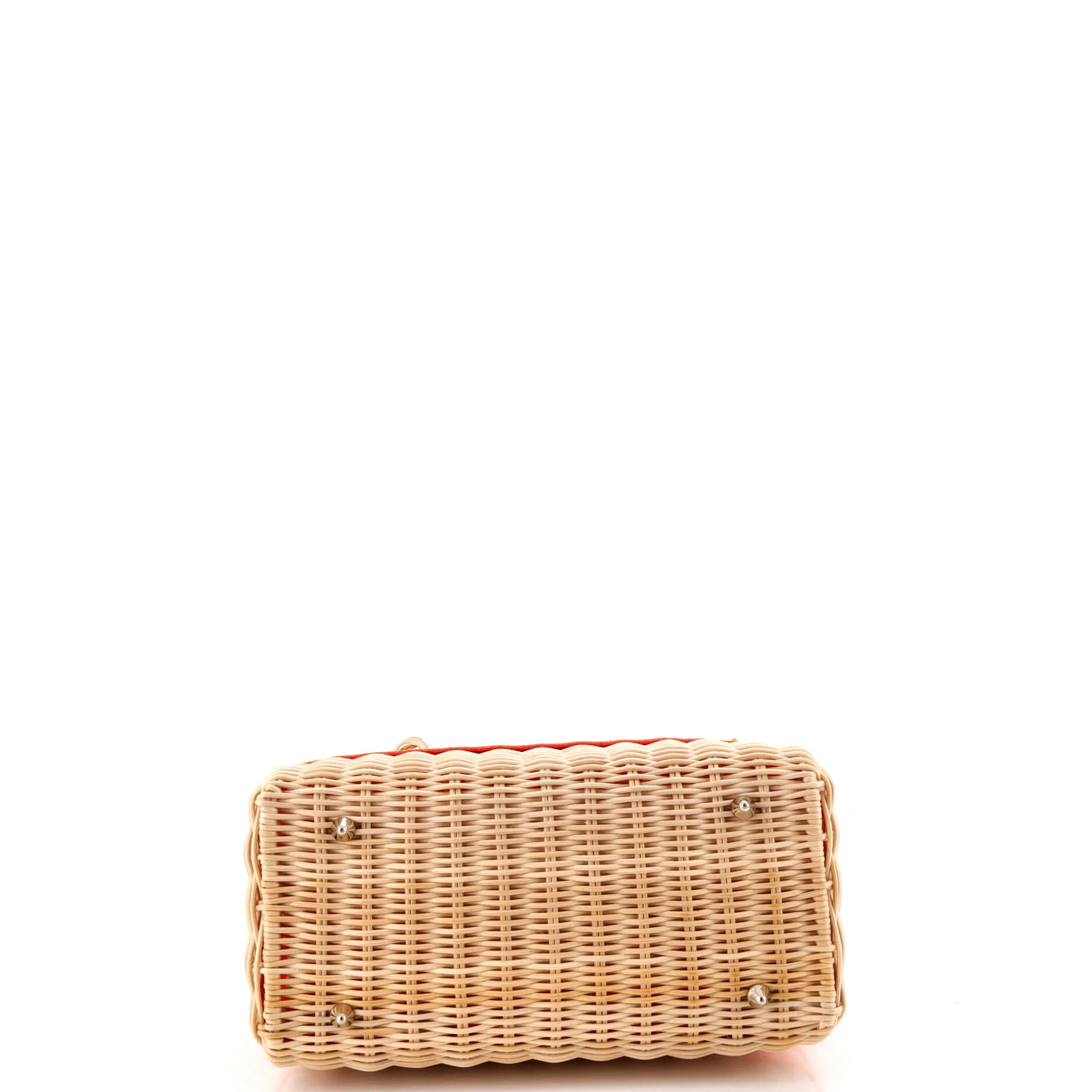 Lady Dior Bag Wicker and Oblique Canvas Medium - Image 4