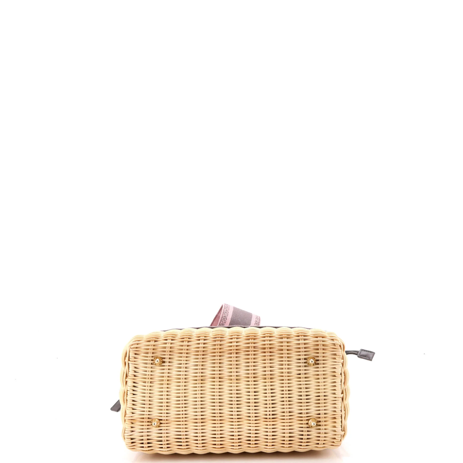 Lady Dior Bag Wicker and Oblique Canvas Medium - Image 4