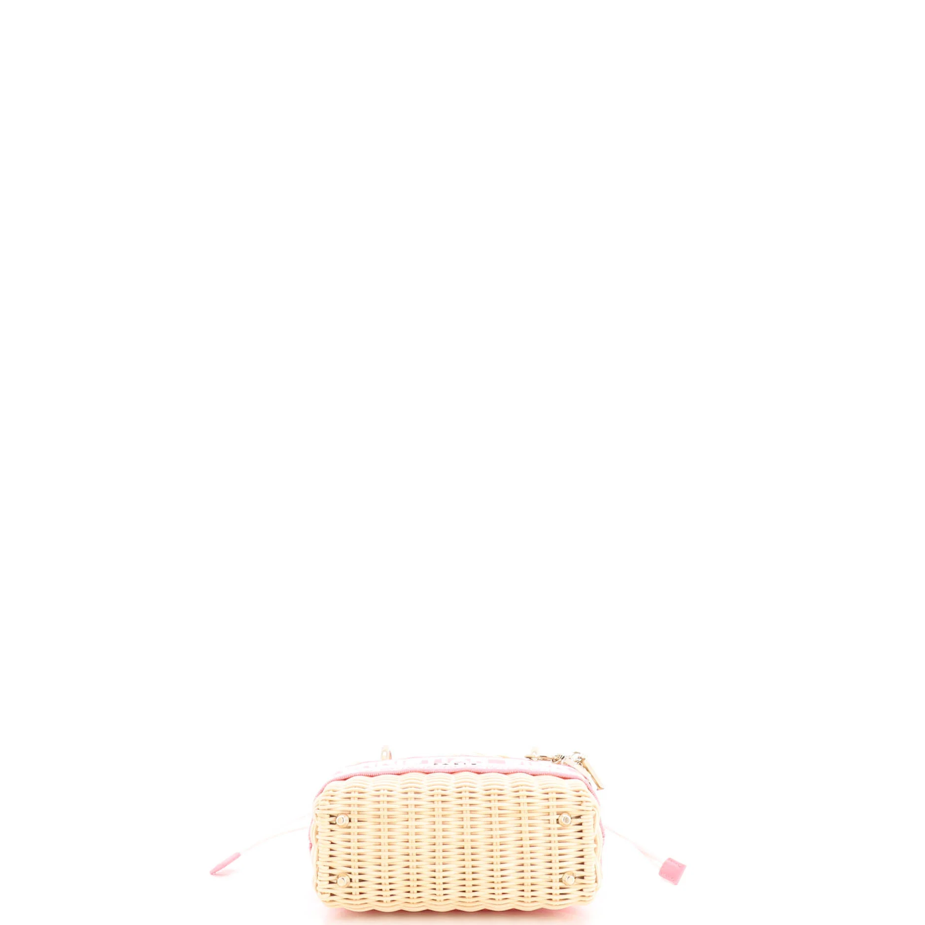 Lady Dior Bag Wicker and Oblique Canvas Mini - Image 4