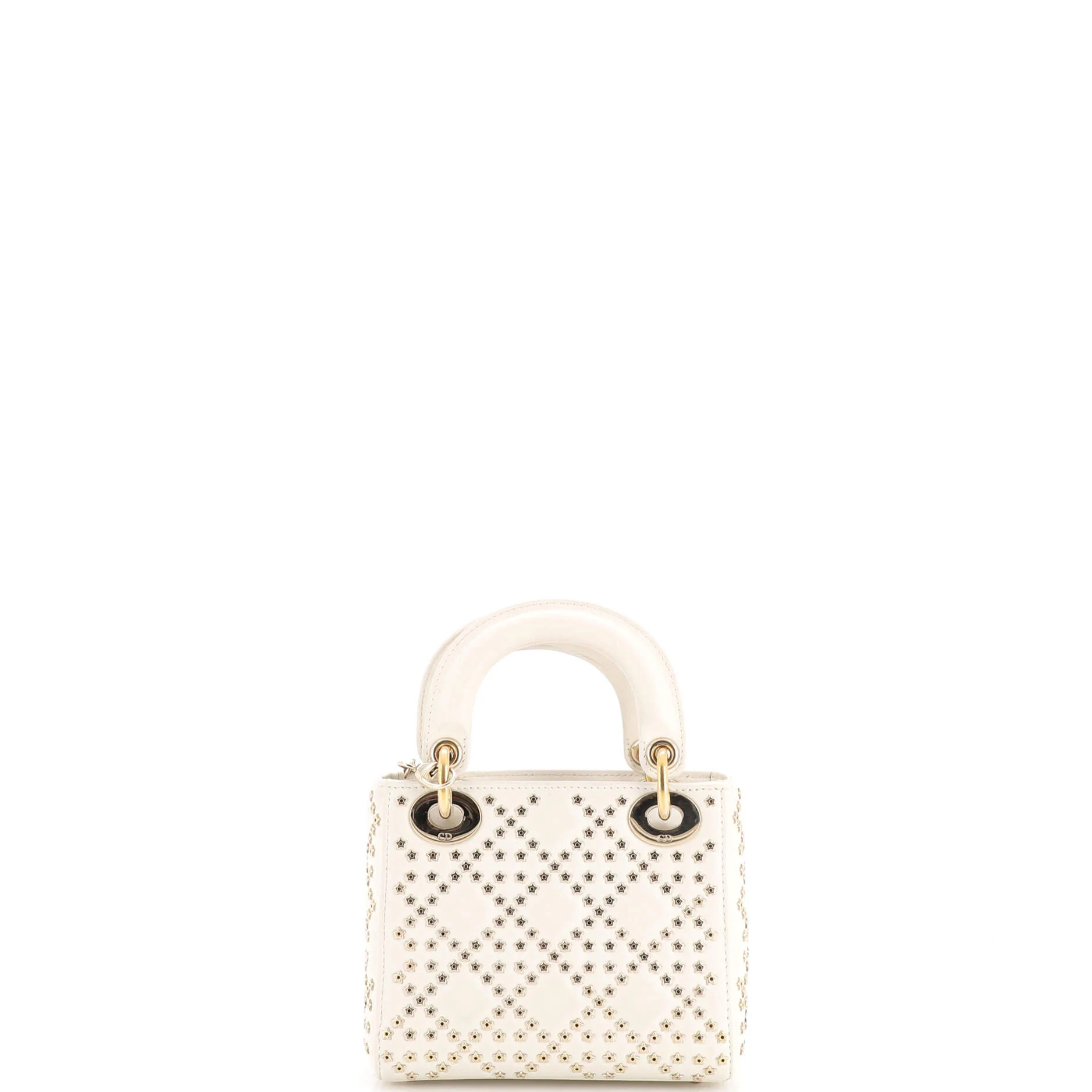 Lady Dior Chain Bag Cannage Lucky Star Studded Lambskin Mini - Image 3