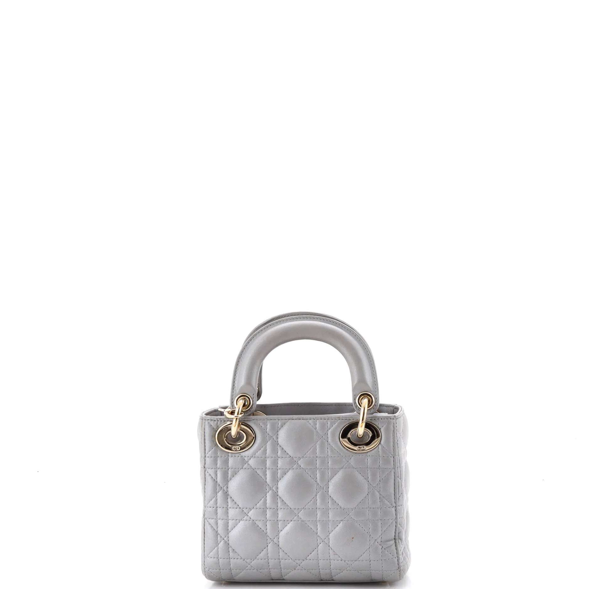 Lady Dior Chain Bag Cannage Quilt Lambskin Mini - Image 3