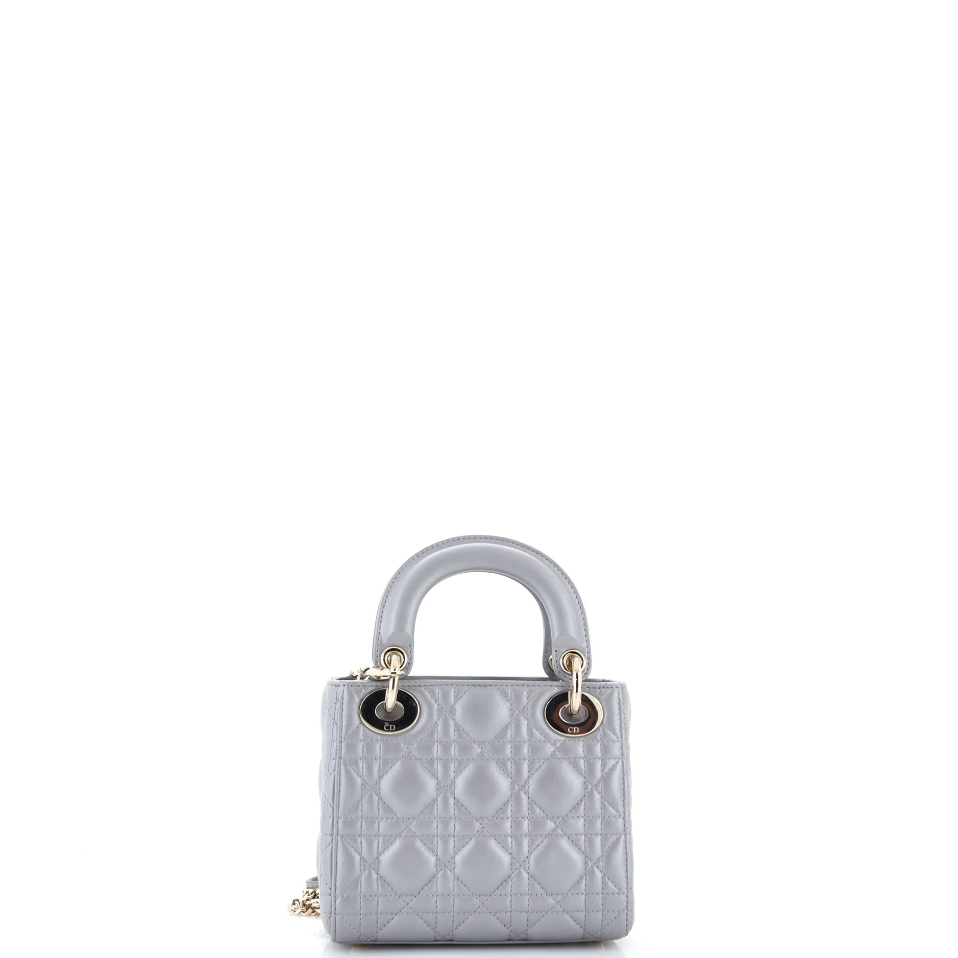 Lady Dior Chain Bag Cannage Quilt Lambskin Mini - Image 3