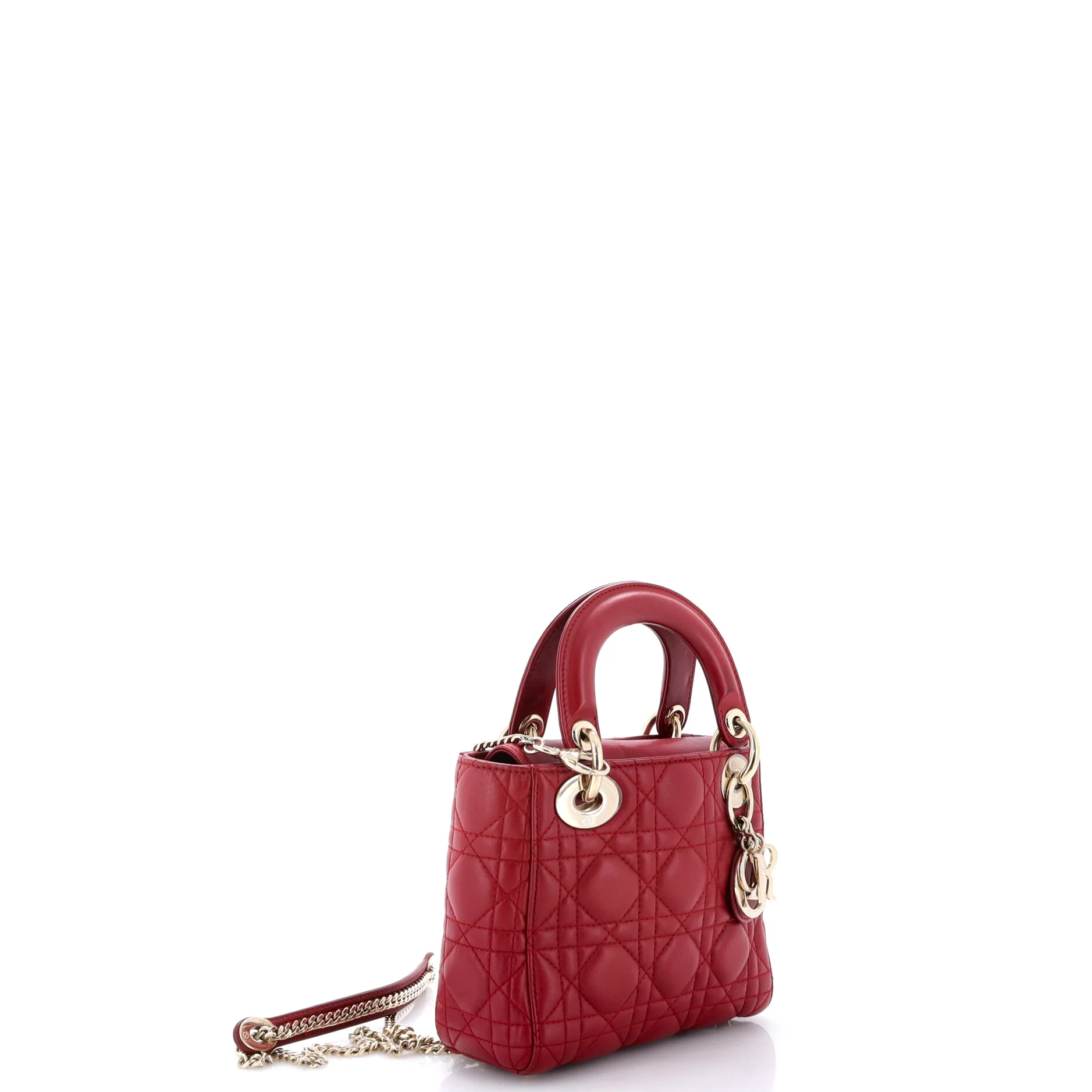 Lady Dior Chain Bag Cannage Quilt Lambskin Mini - Image 2