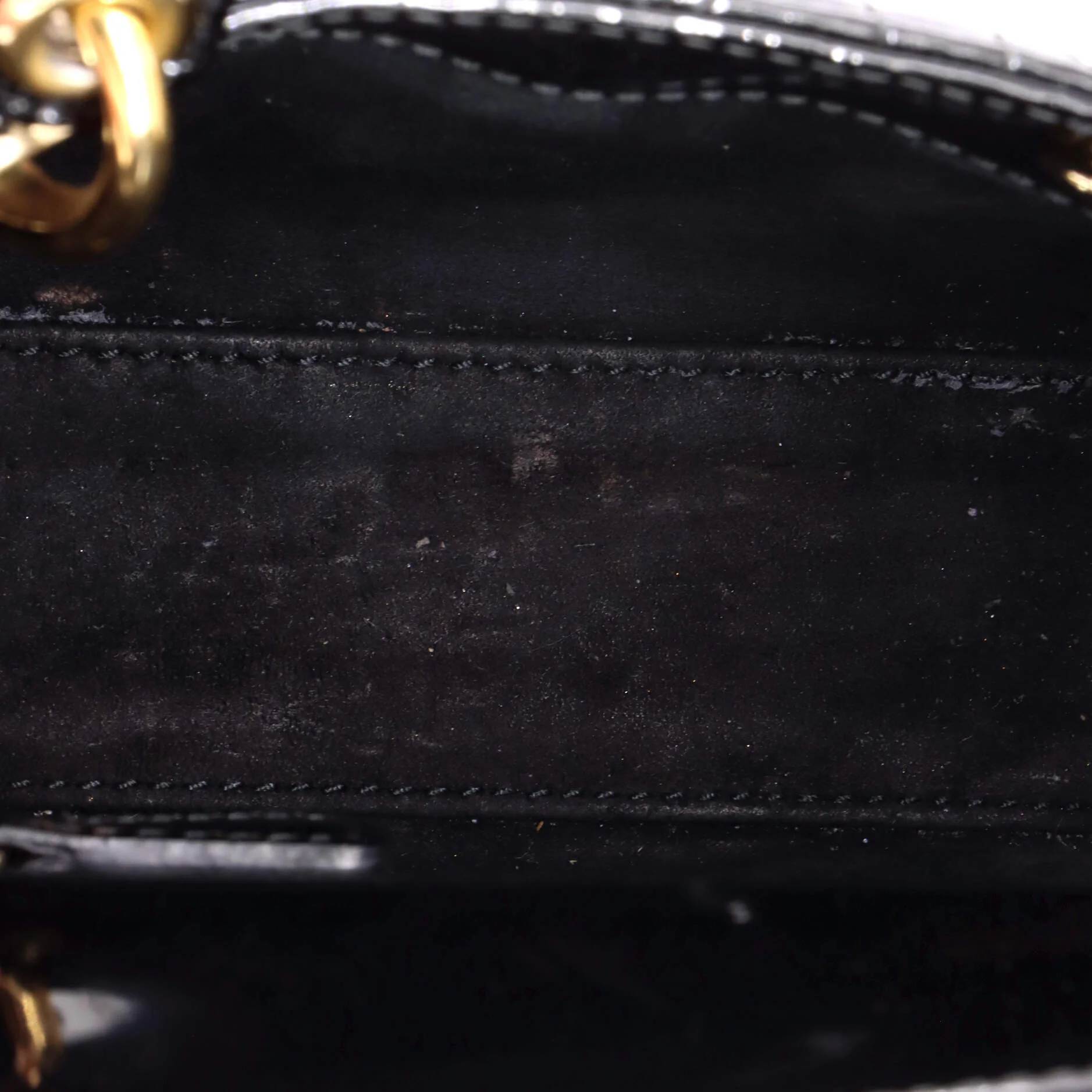 Lady Dior Chain Bag Cannage Quilt Patent Mini - Image 5