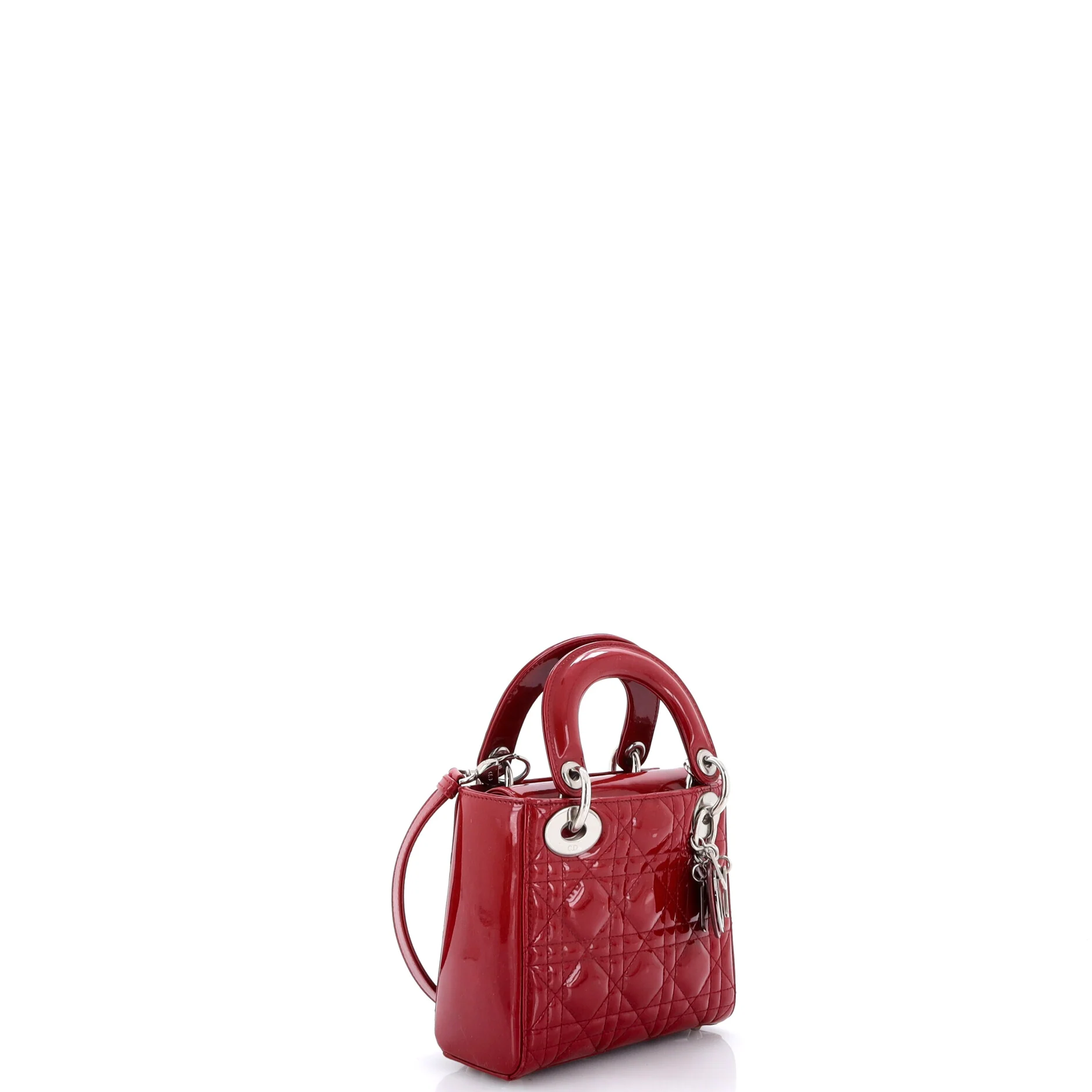 Lady Dior Chain Bag Cannage Quilt Patent Mini - Image 2