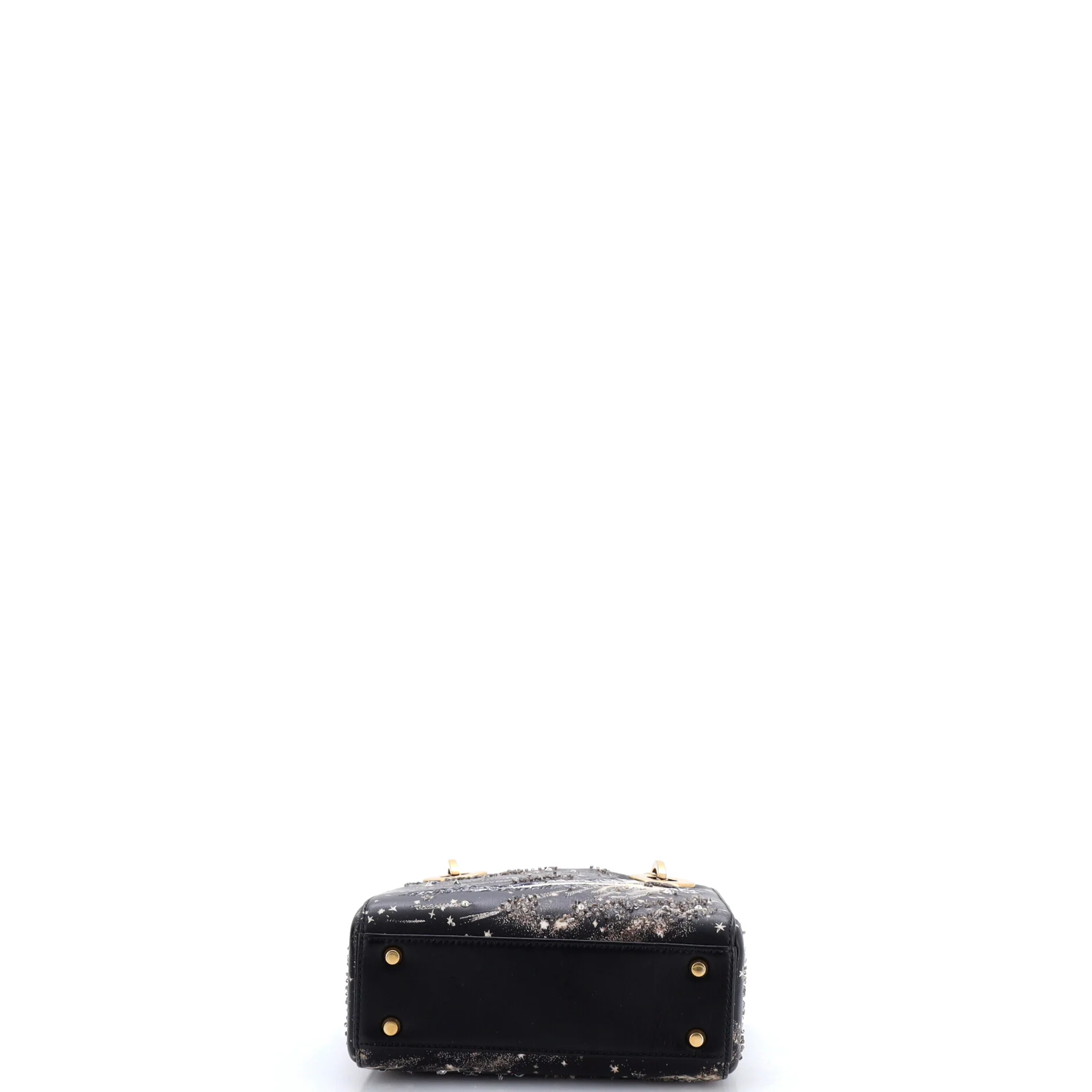 Lady Dior Chain Bag Embroidered Calfskin Mini - Image 4