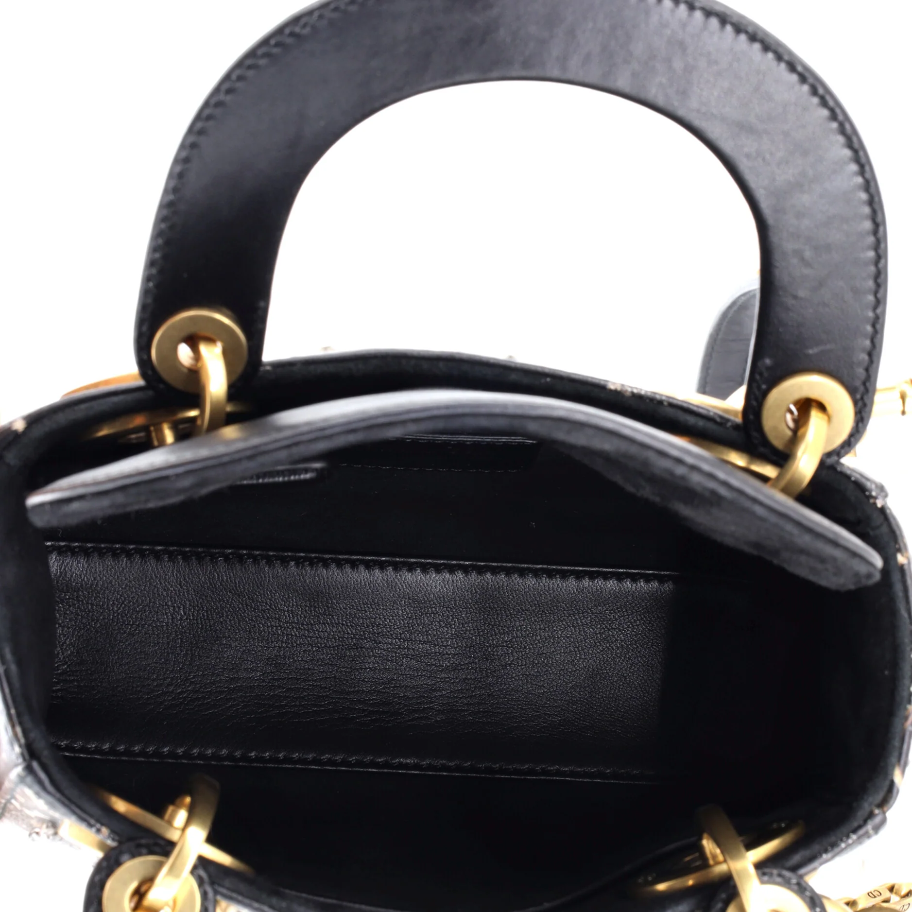Lady Dior Chain Bag Embroidered Calfskin Mini - Image 5