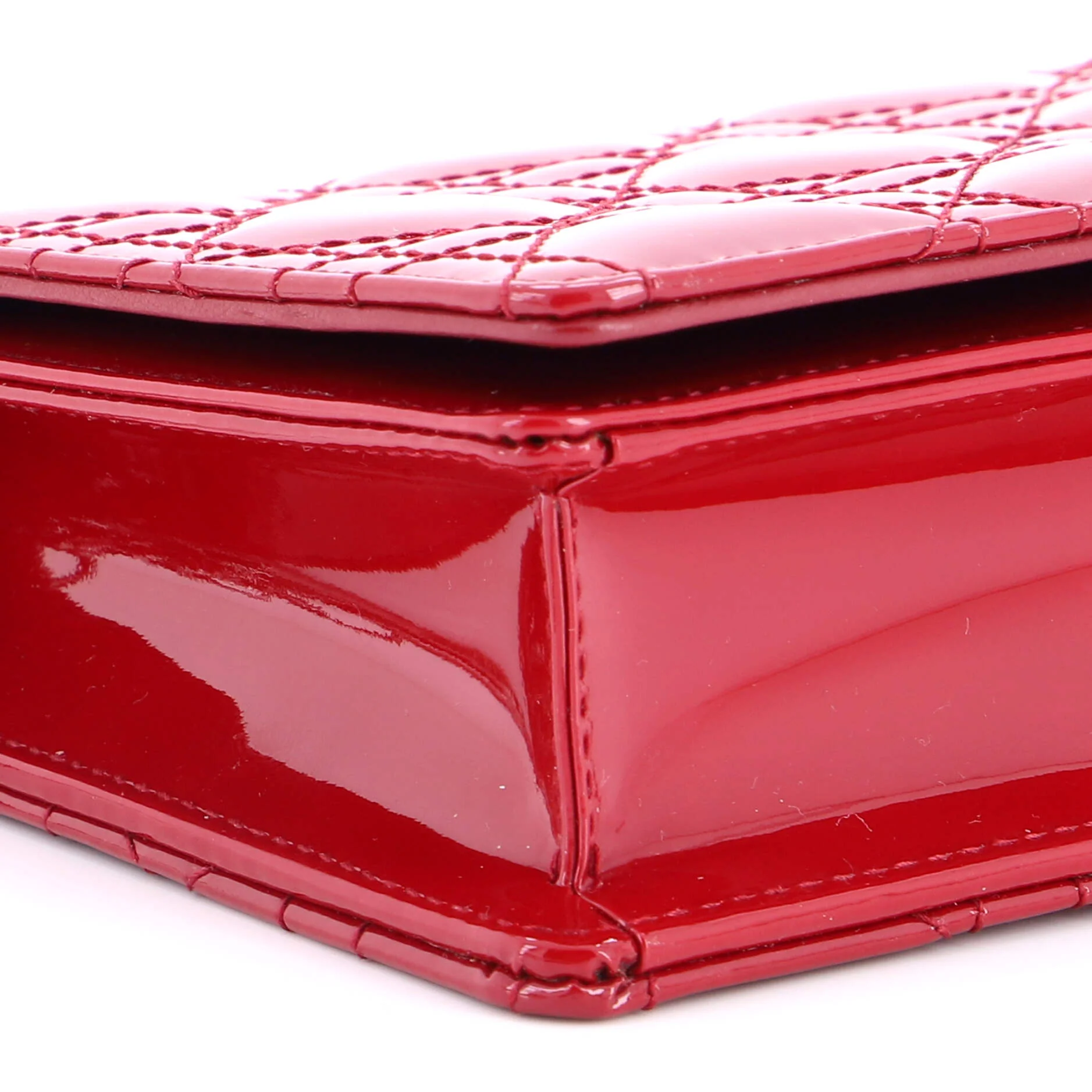 Lady Dior Chain Pouch Cannage Quilt Patent - Image 7
