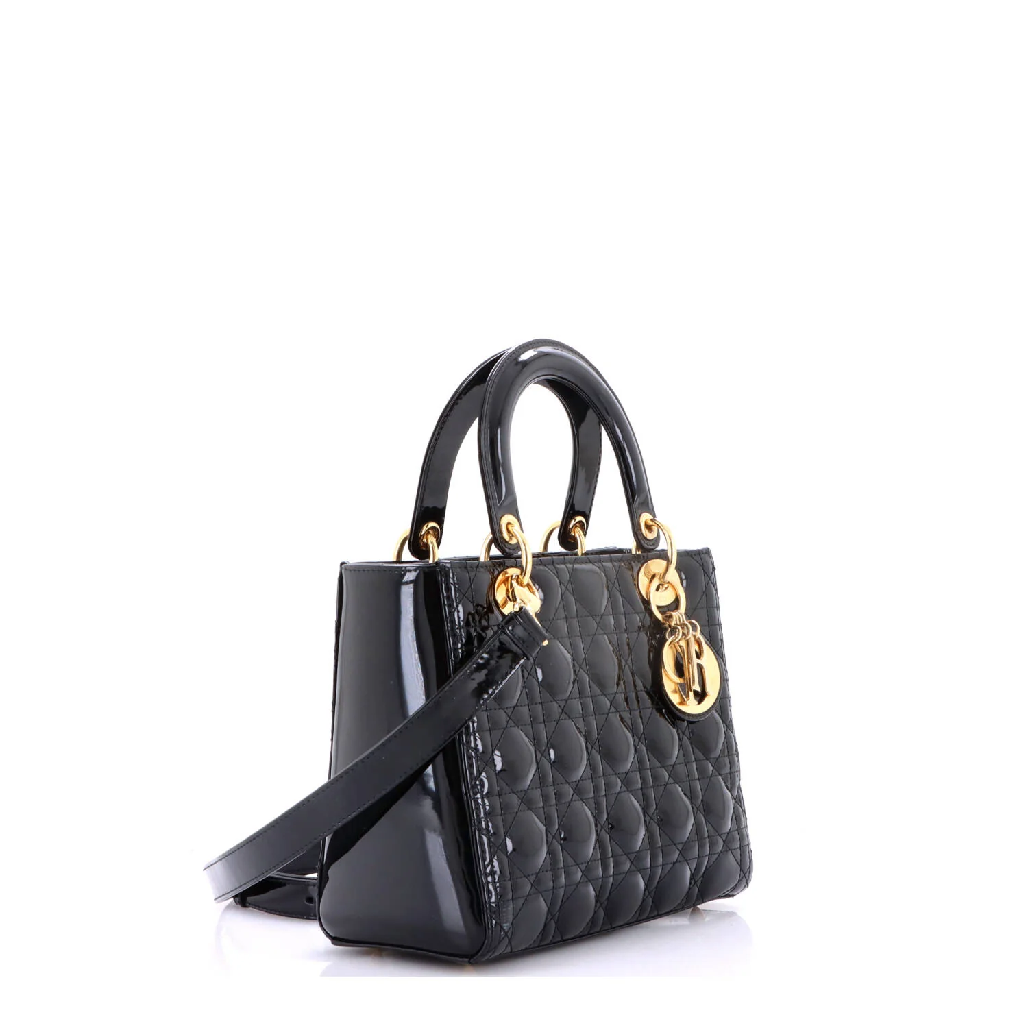 Lady Dior NM Bag Cannage Quilt Patent Medium - Image 2