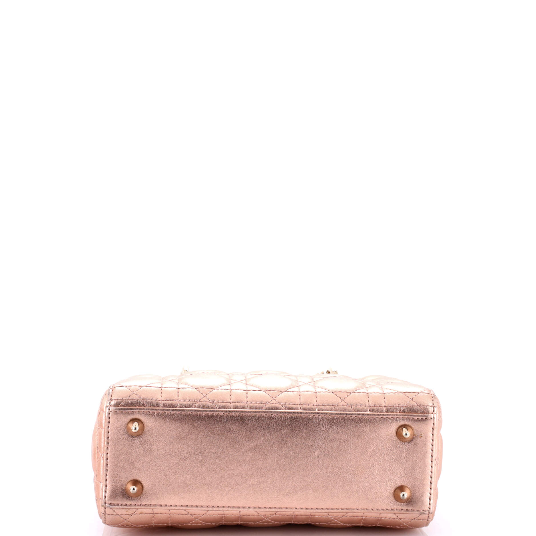 My ABCDior Lady Dior Bag Metallic Cannage Quilt Leather - Image 4