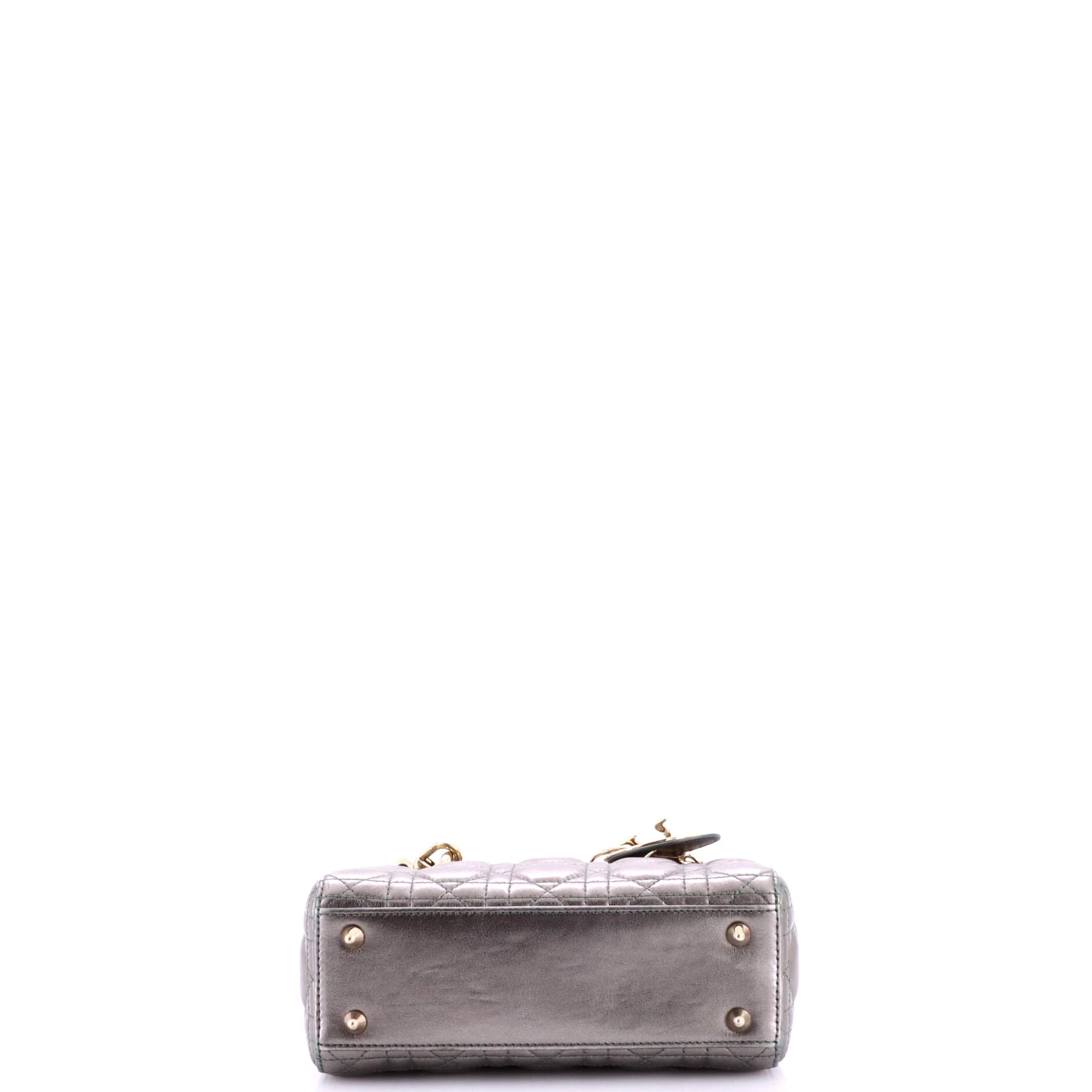 My ABCDior Lady Dior Bag Metallic Cannage Quilt Leather - Image 4