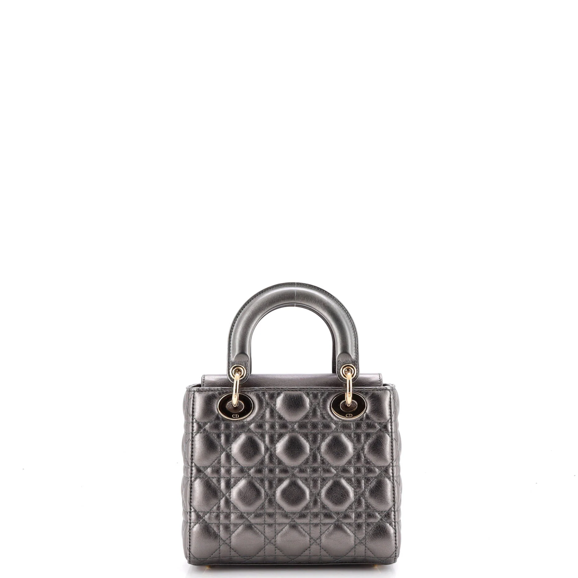 My ABCDior Lady Dior Bag Metallic Cannage Quilt Leather - Image 3