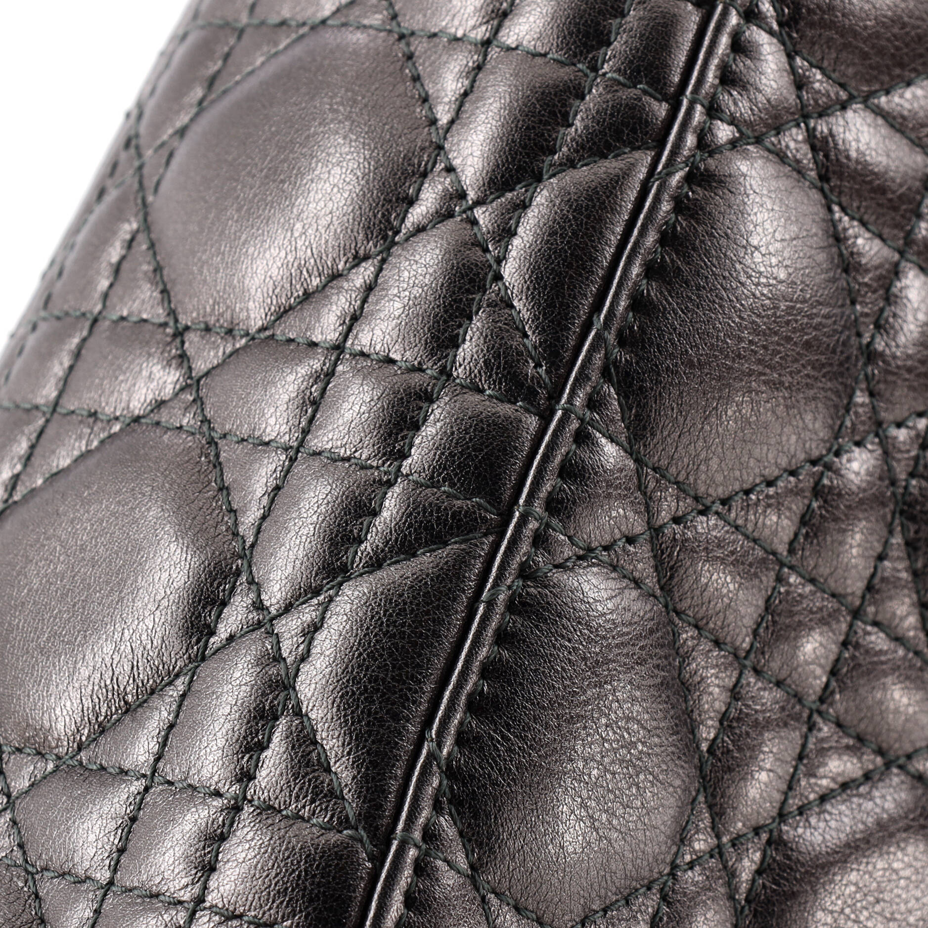My ABCDior Lady Dior Bag Metallic Cannage Quilt Leather - Image 6