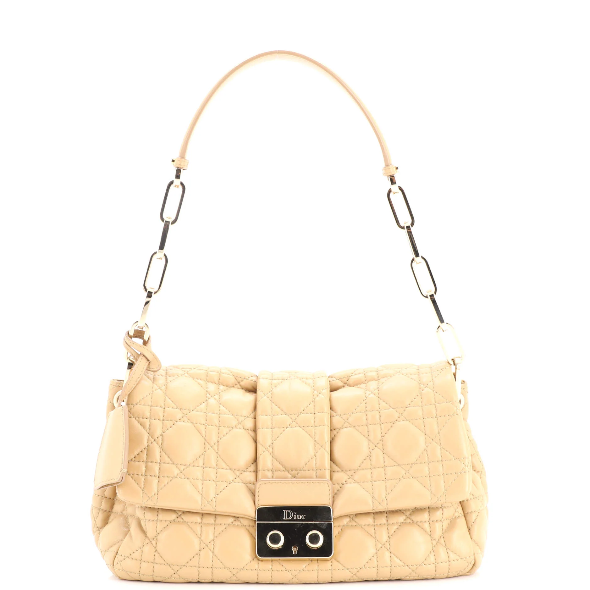 New Lock Flap Bag Cannage Quilt Lambskin Small
