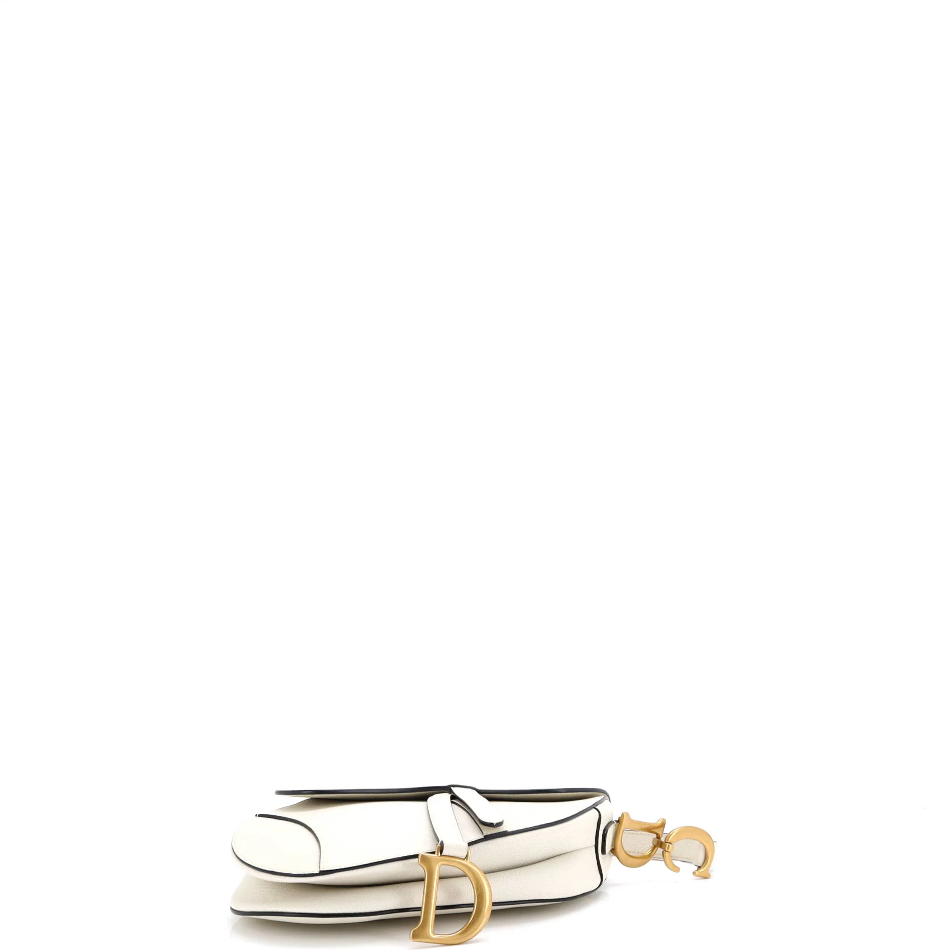 Saddle Handbag Leather Medium - Image 4