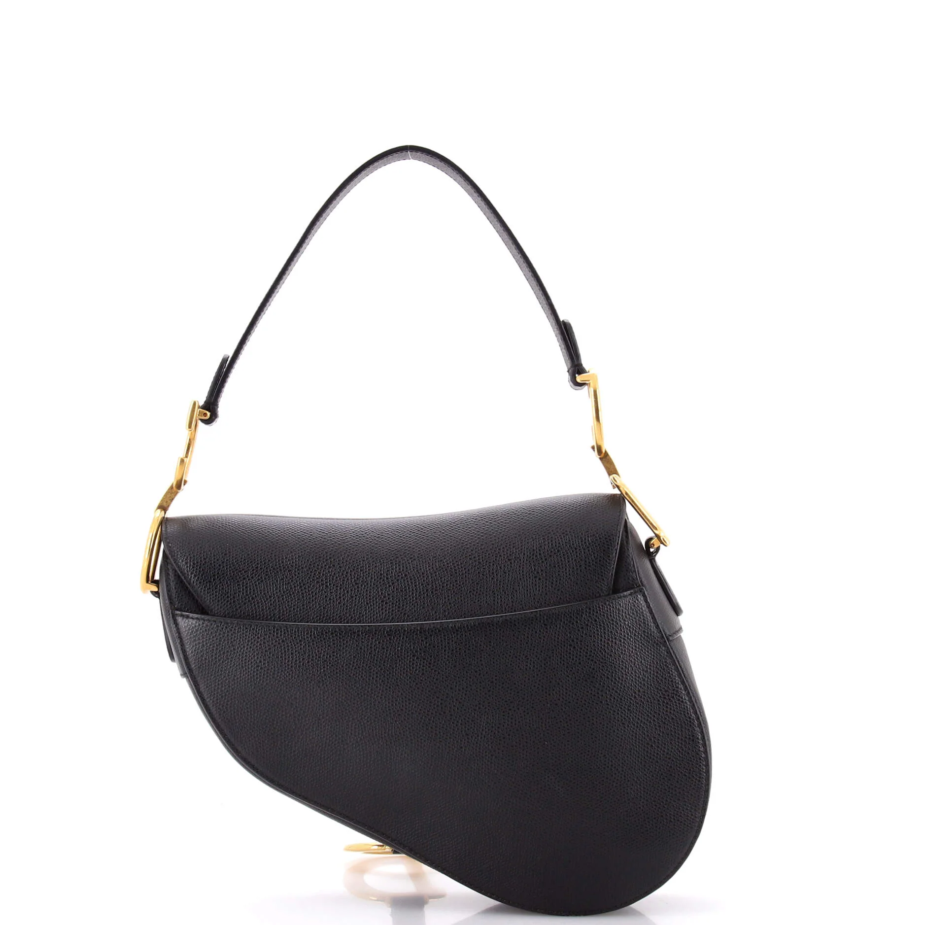Saddle Handbag Leather Medium - Image 3