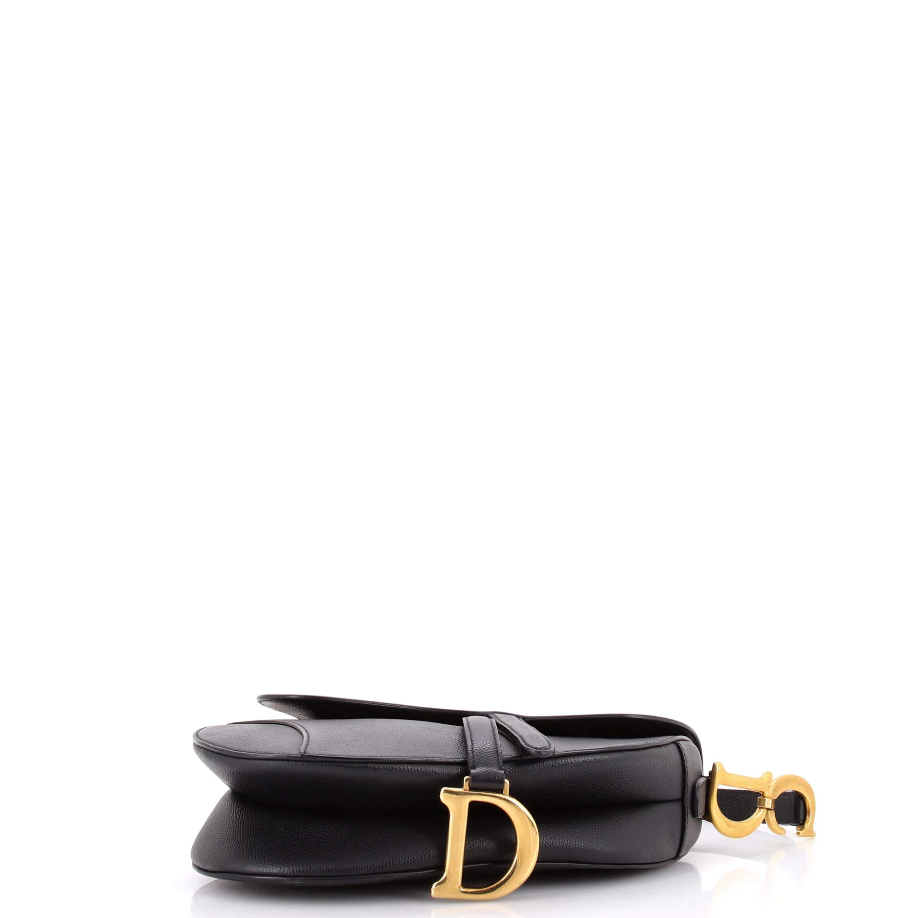 Saddle Handbag Leather Medium - Image 4