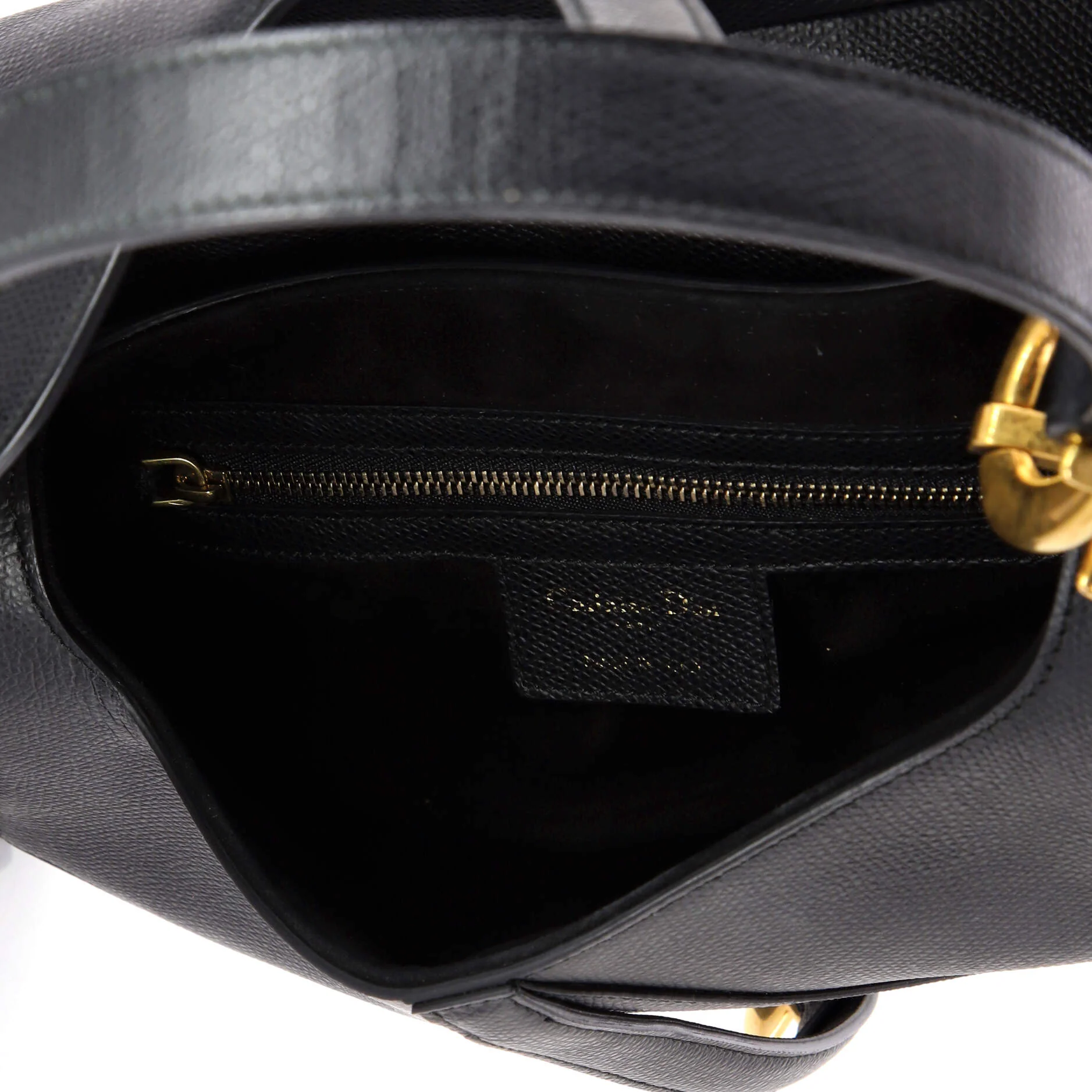 Saddle Handbag Leather Medium - Image 5