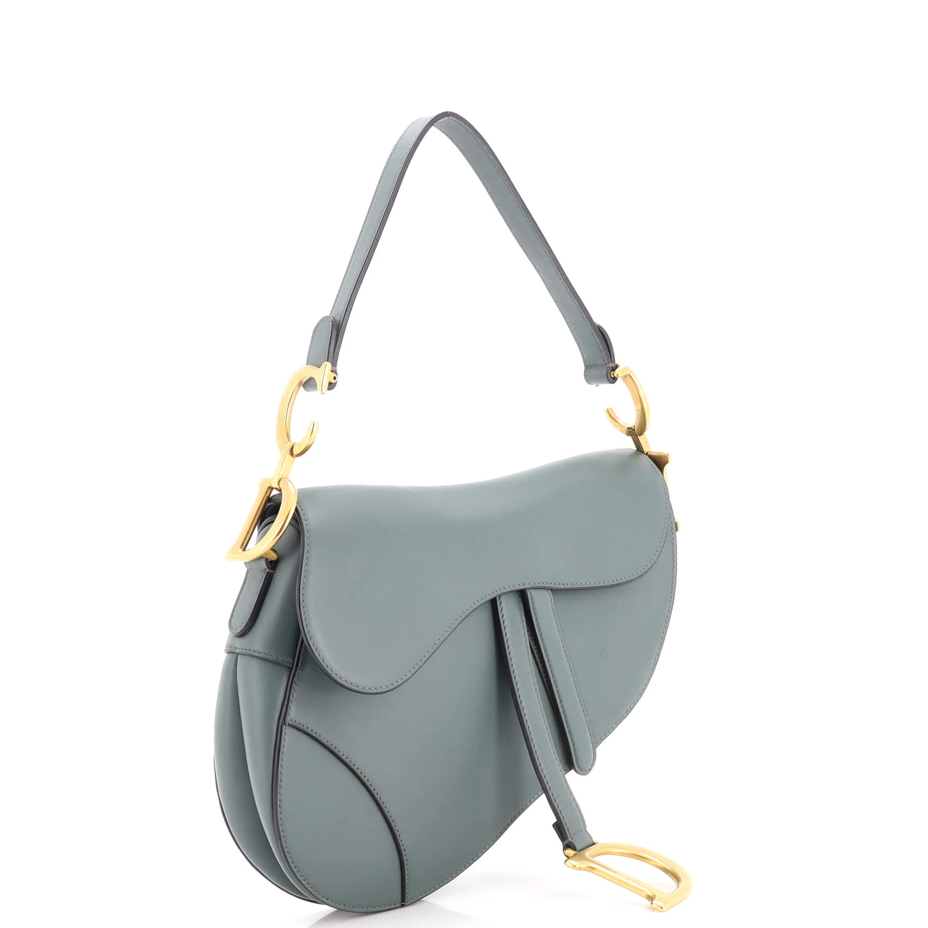 Saddle Handbag Leather Medium - Image 2