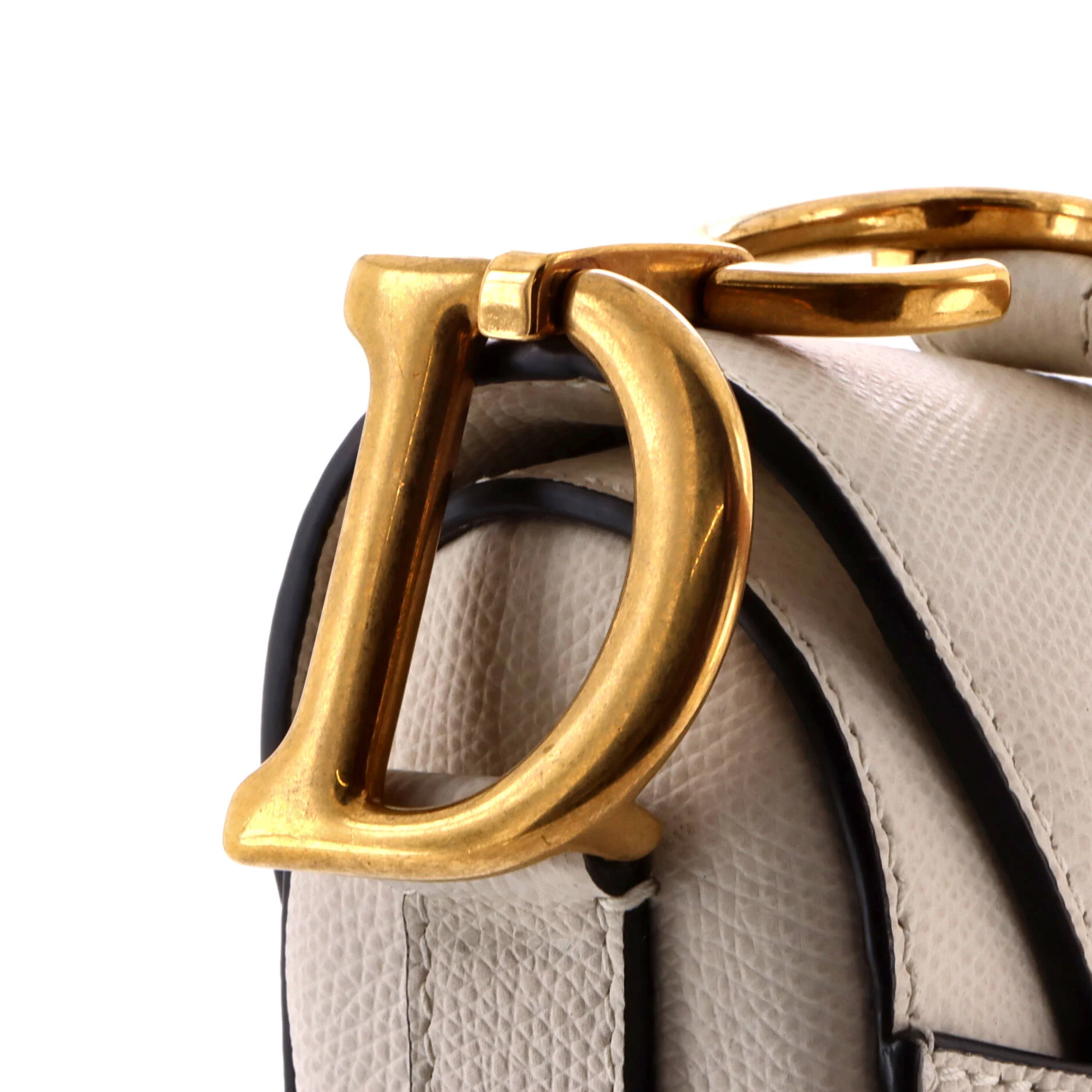 Saddle Handbag Leather Medium - Image 7