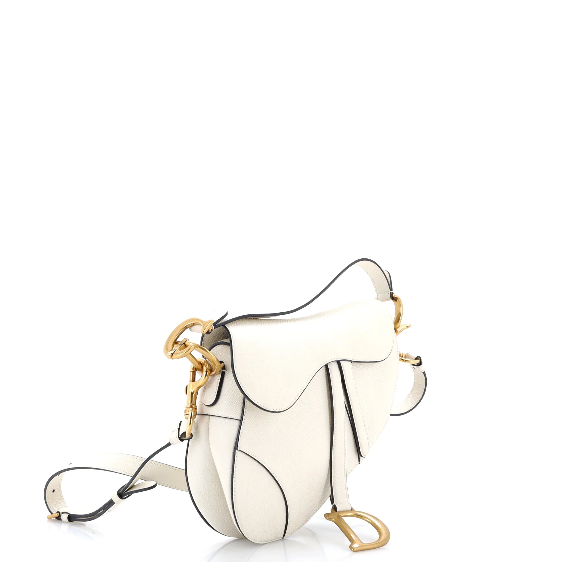 Saddle Handbag Leather Medium - Image 2