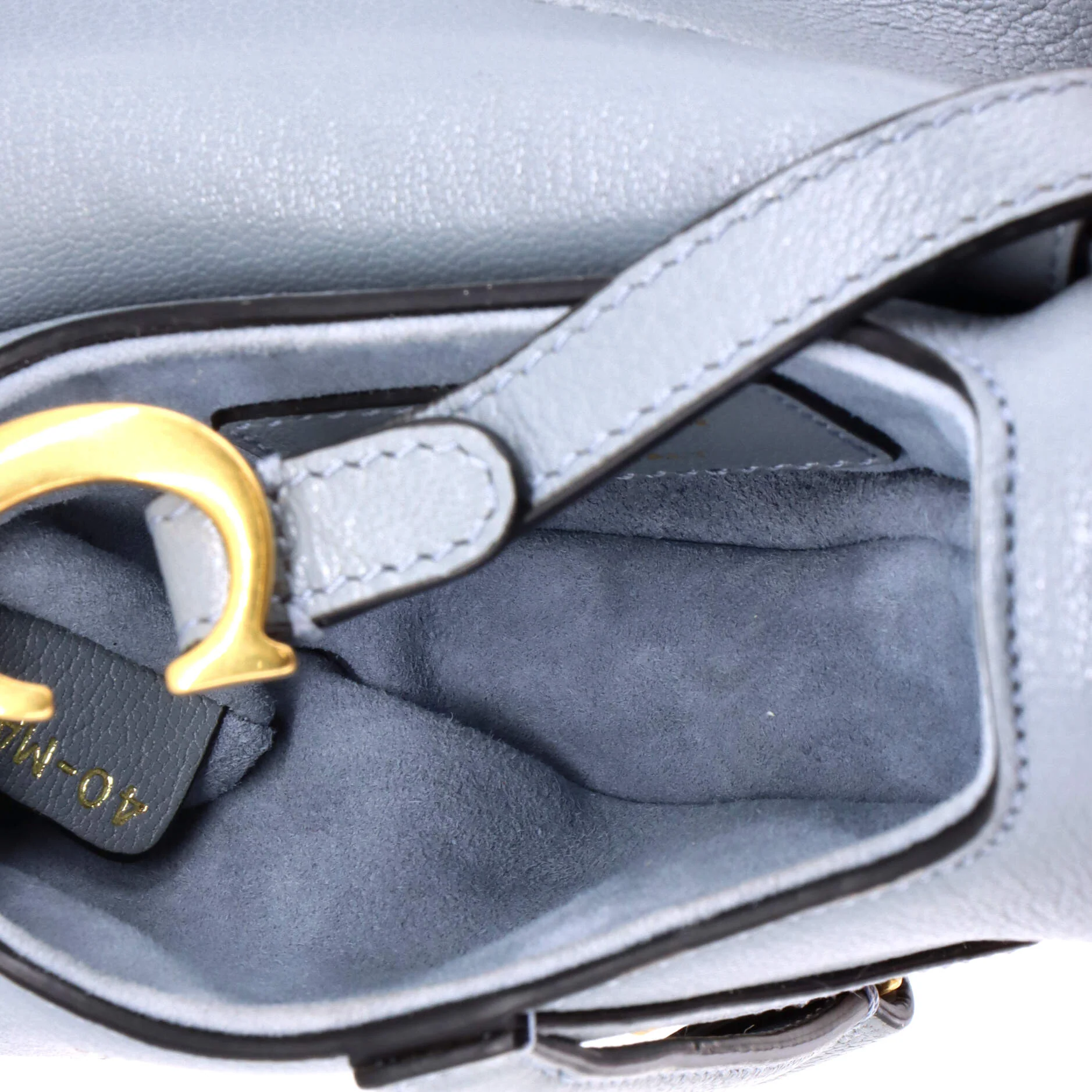 Saddle Handbag Leather Micro - Image 5