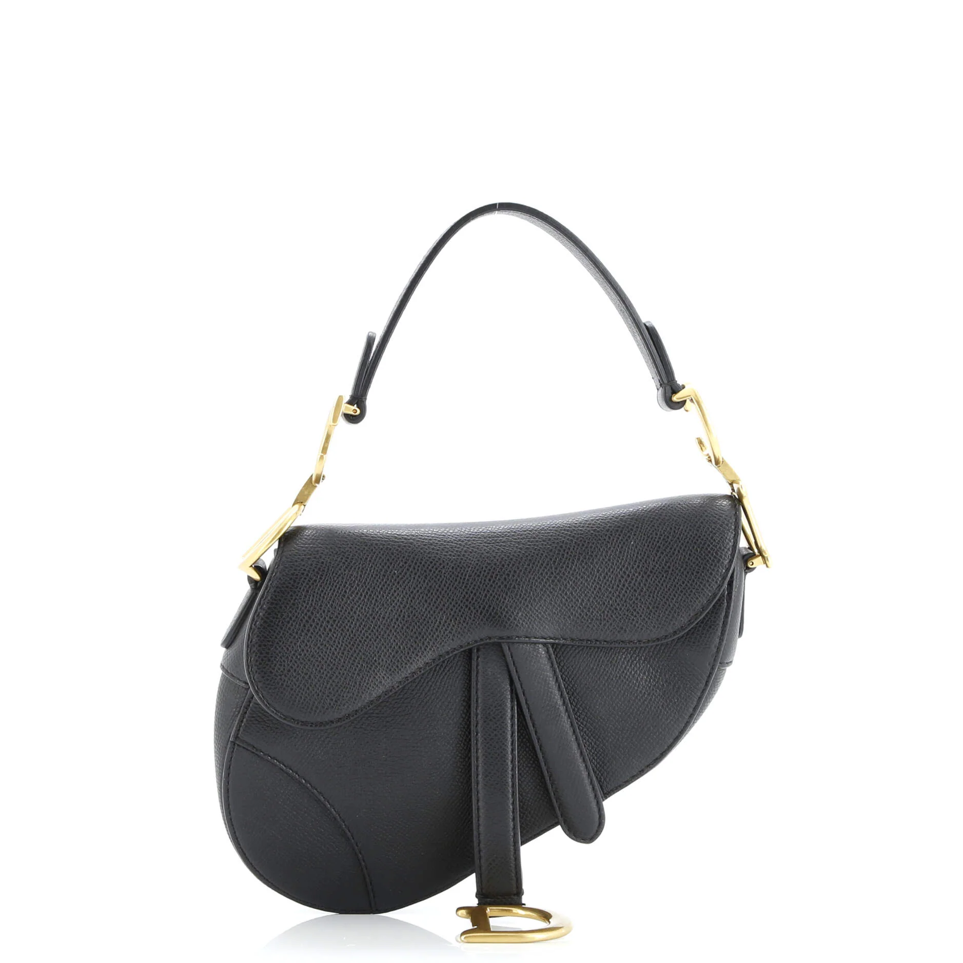 Saddle Handbag Leather Mini