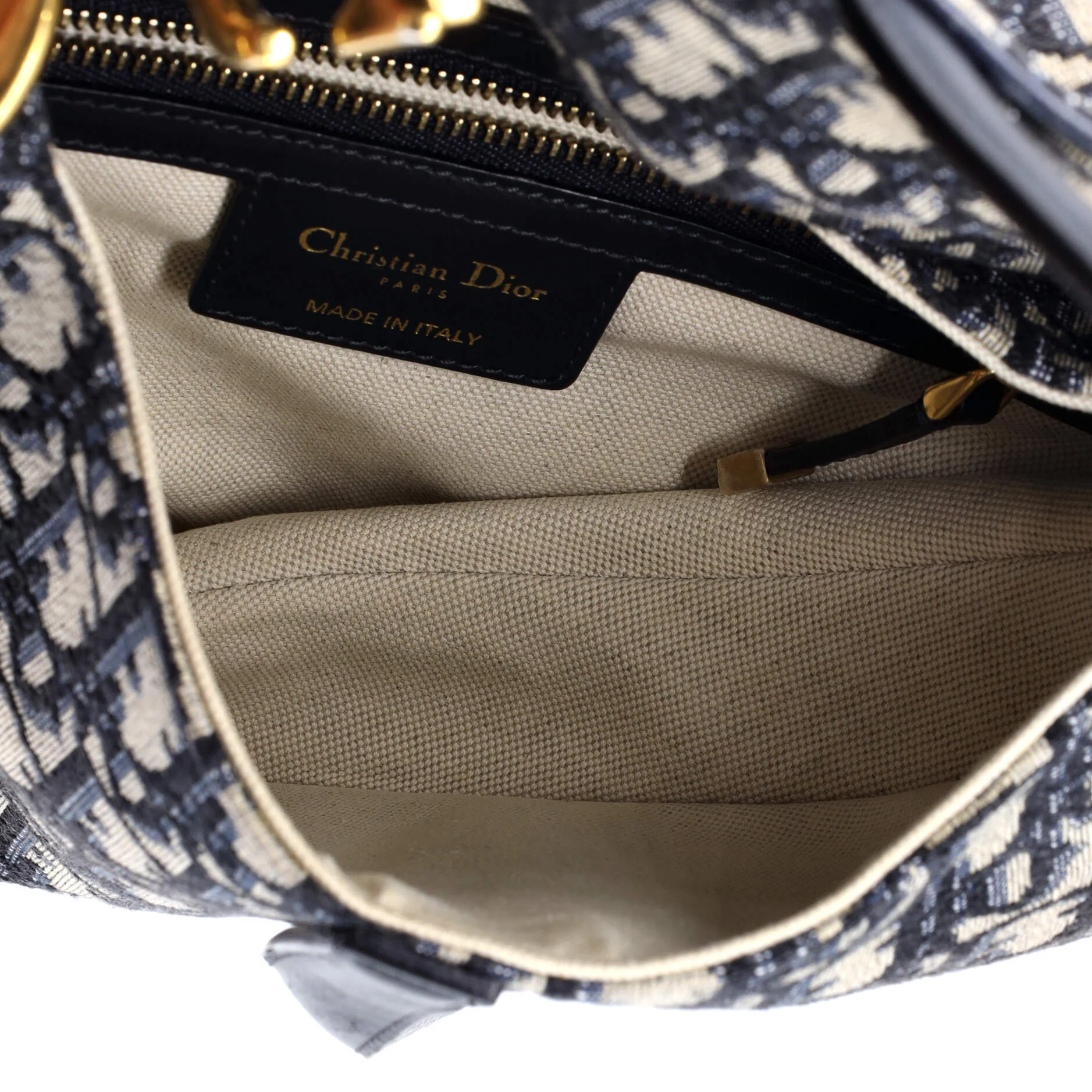 Saddle Handbag Oblique Canvas Medium - Image 5