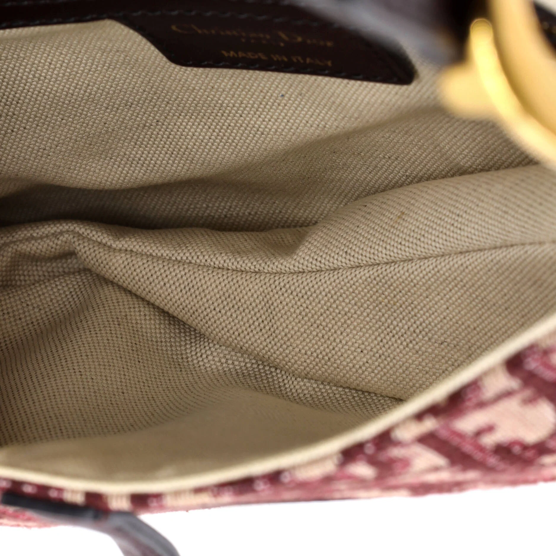 Saddle Handbag Oblique Canvas Medium - Image 5