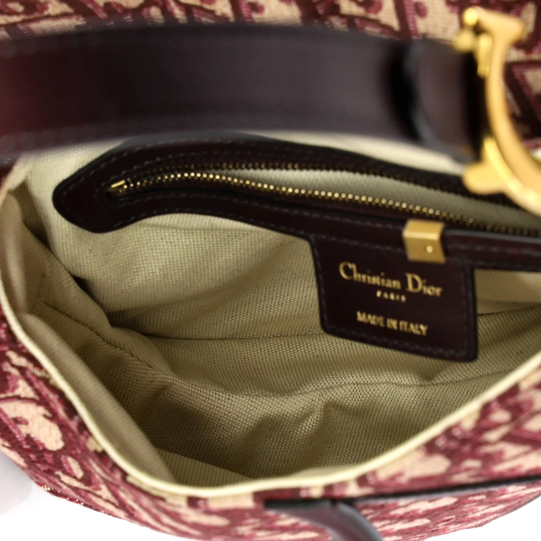 Saddle Handbag Oblique Canvas Medium - Image 5