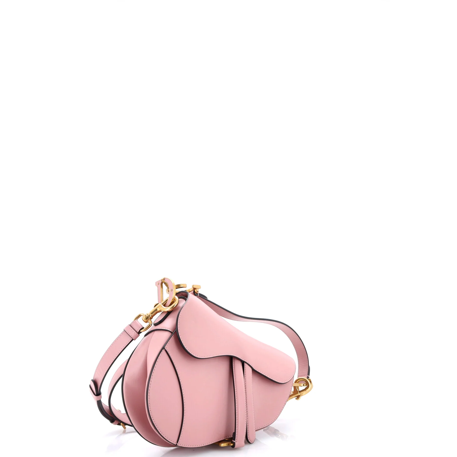 Saddle Handbag with Strap Leather Medium - Image 2