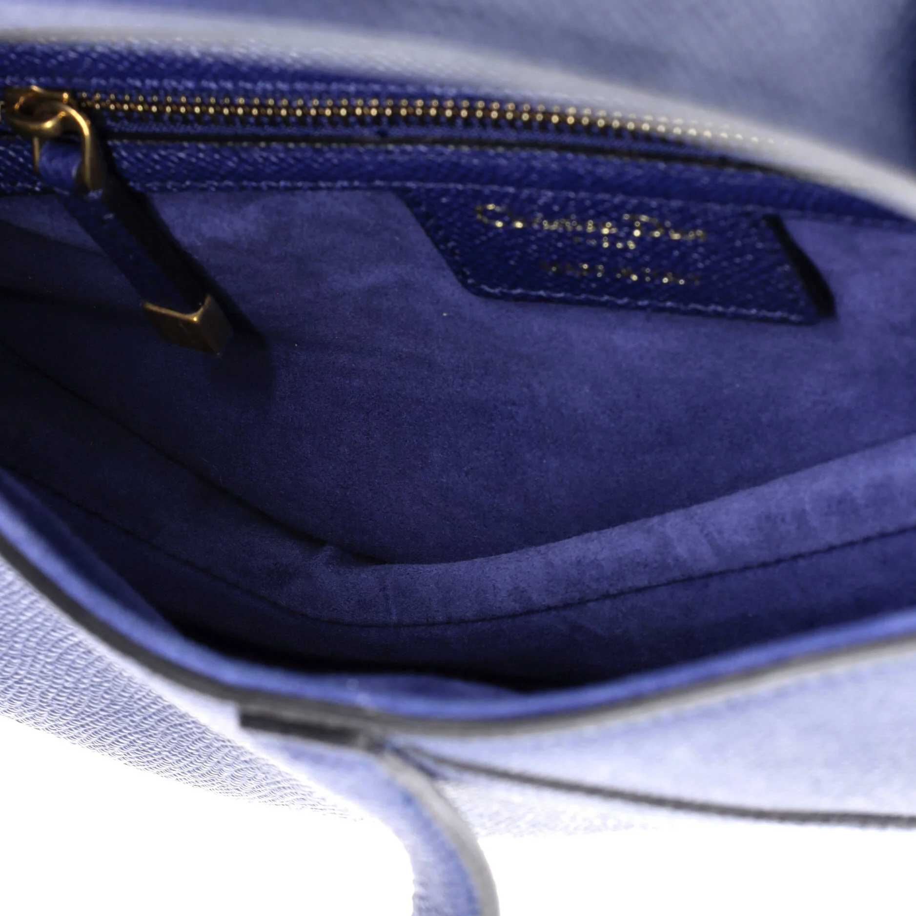 Saddle Handbag with Strap Leather Medium - Image 5