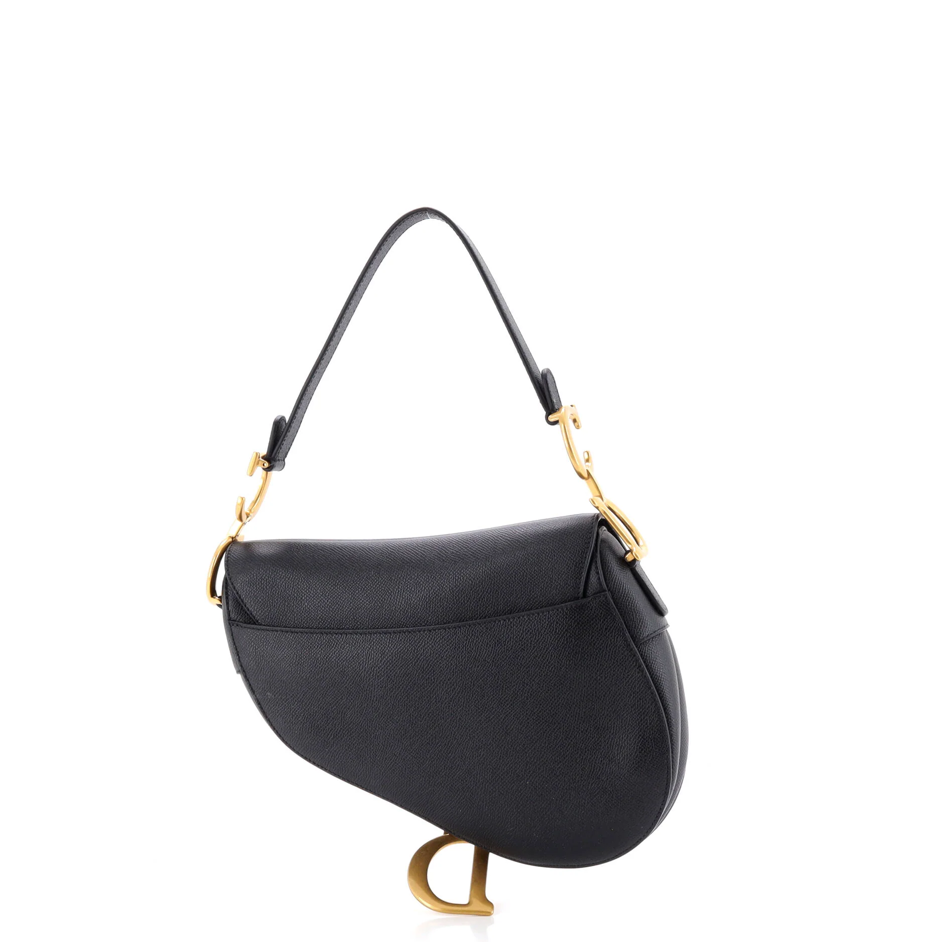 Saddle Handbag with Strap Leather Medium - Image 3