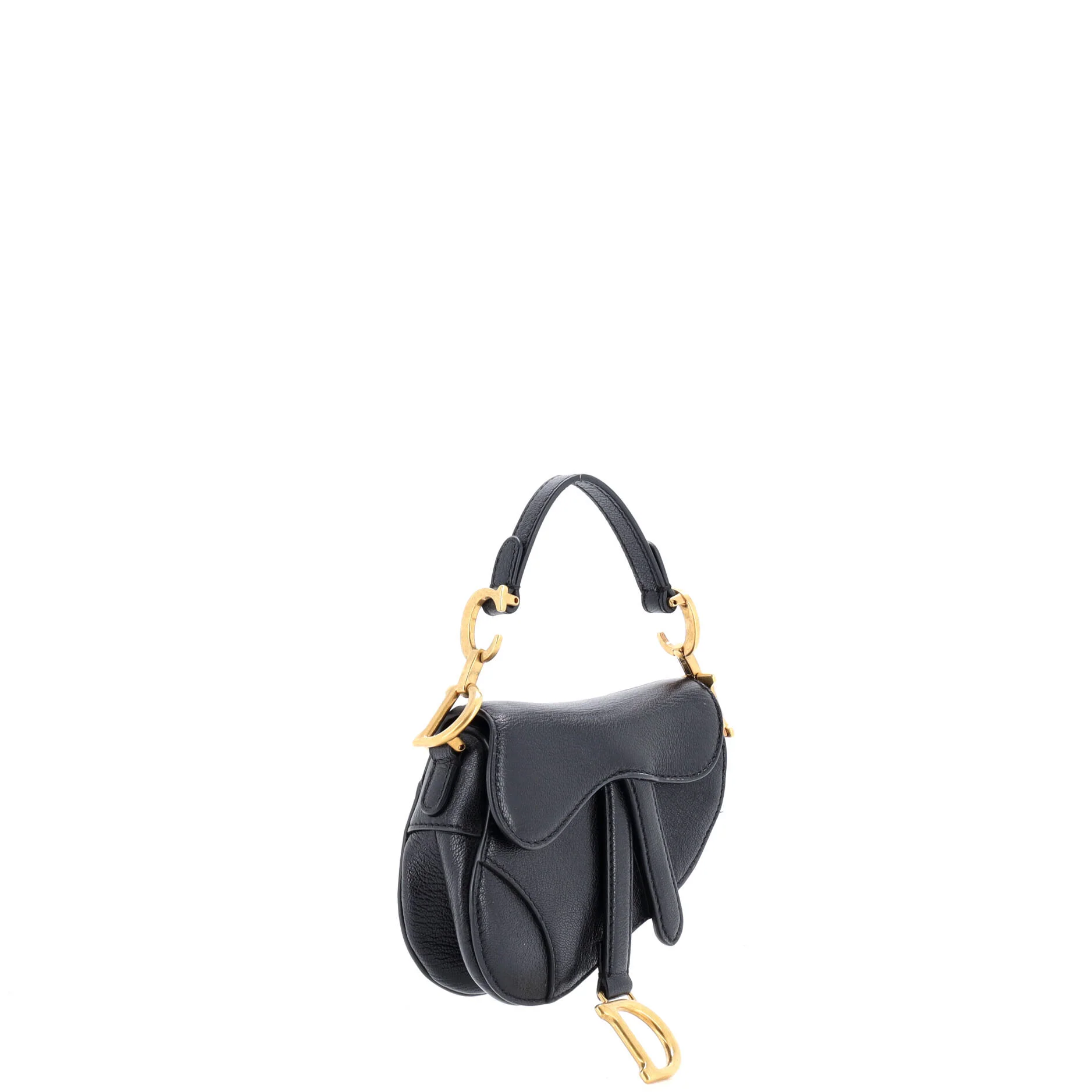 Saddle Handbag with Strap Leather Micro - Image 2